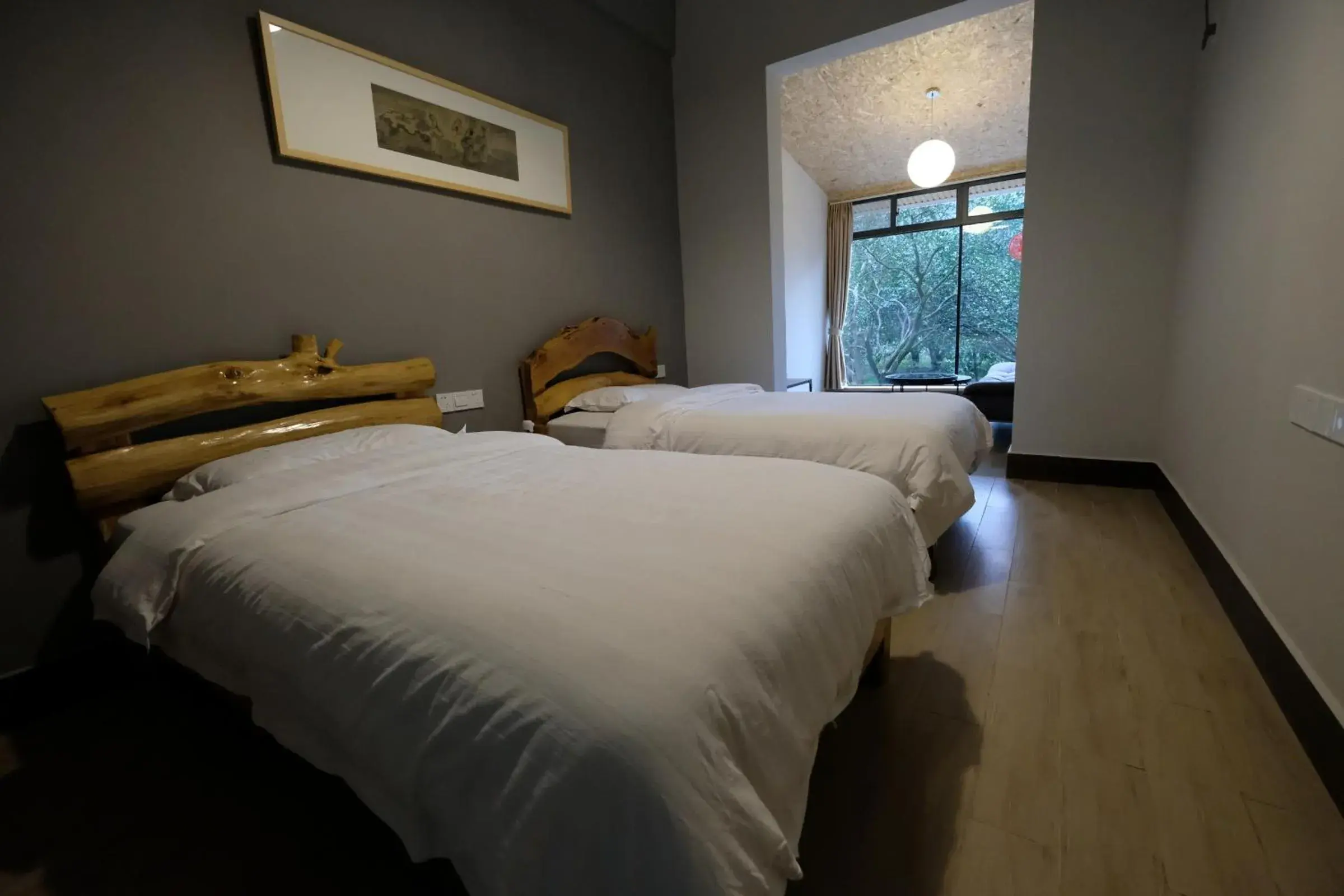 Twin Room with Mountain View in Nirvana Organic Farm Inn Twin Room with Mountain View in Nirvana Organic Farm Inn