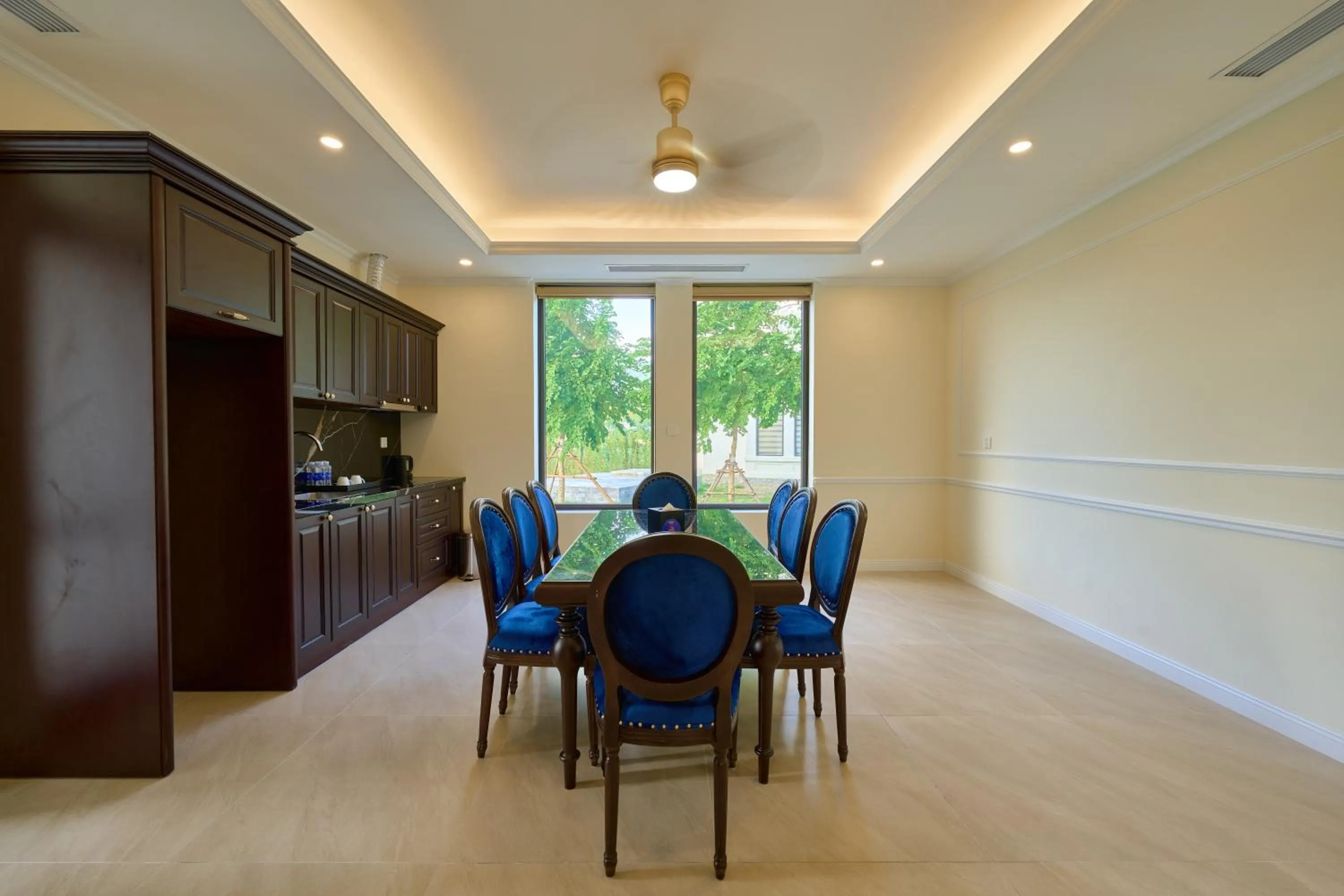 Kitchen or kitchenette in Venusgiti Hot Spring Resort & Spa