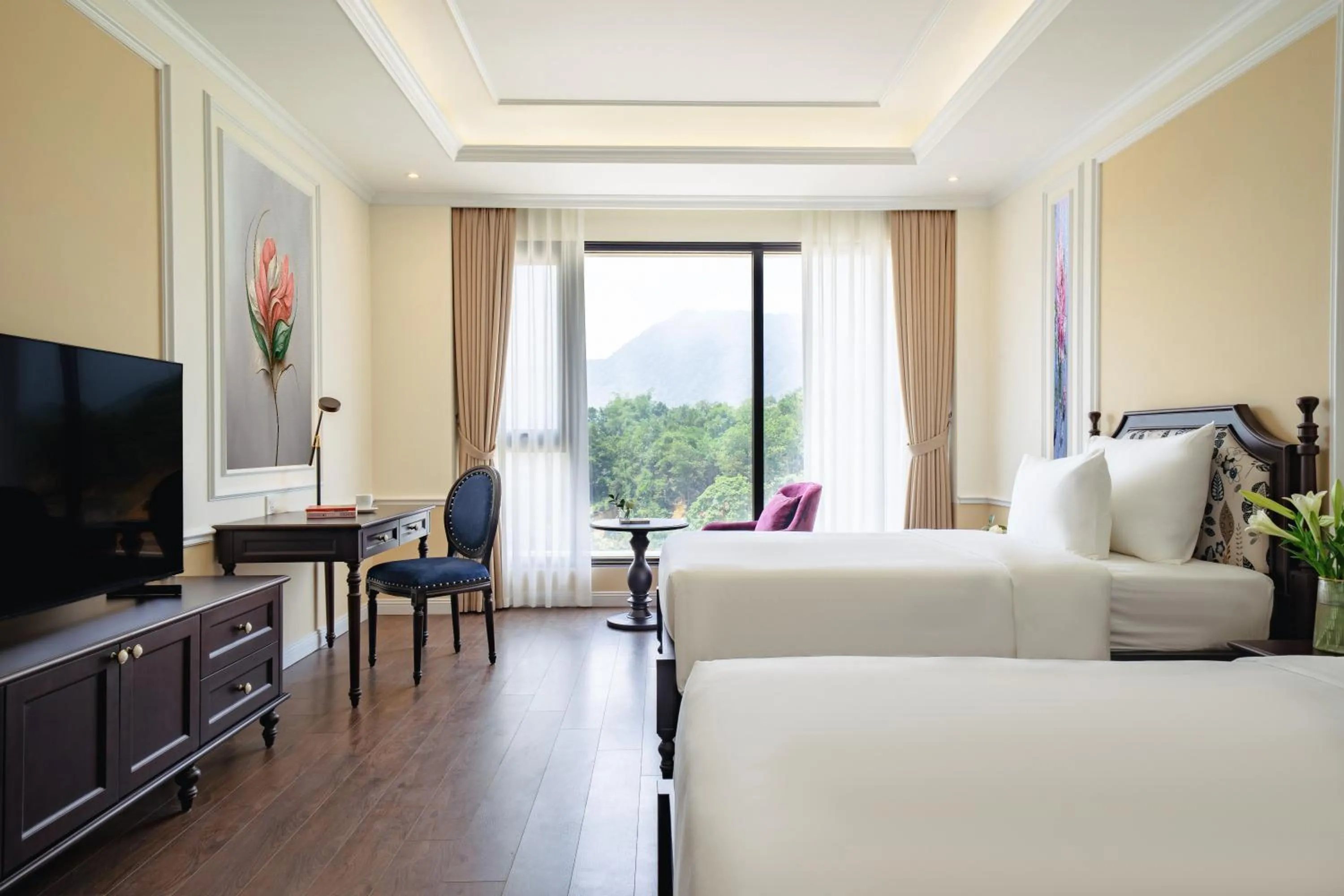 Bed in Venusgiti Hot Spring Resort & Spa