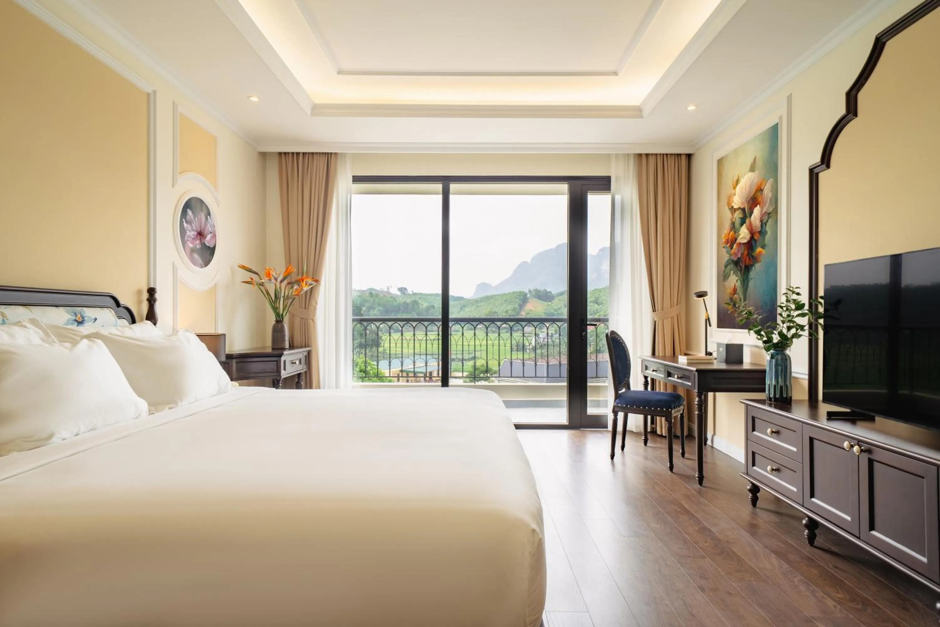 Bed in Venusgiti Hot Spring Resort & Spa