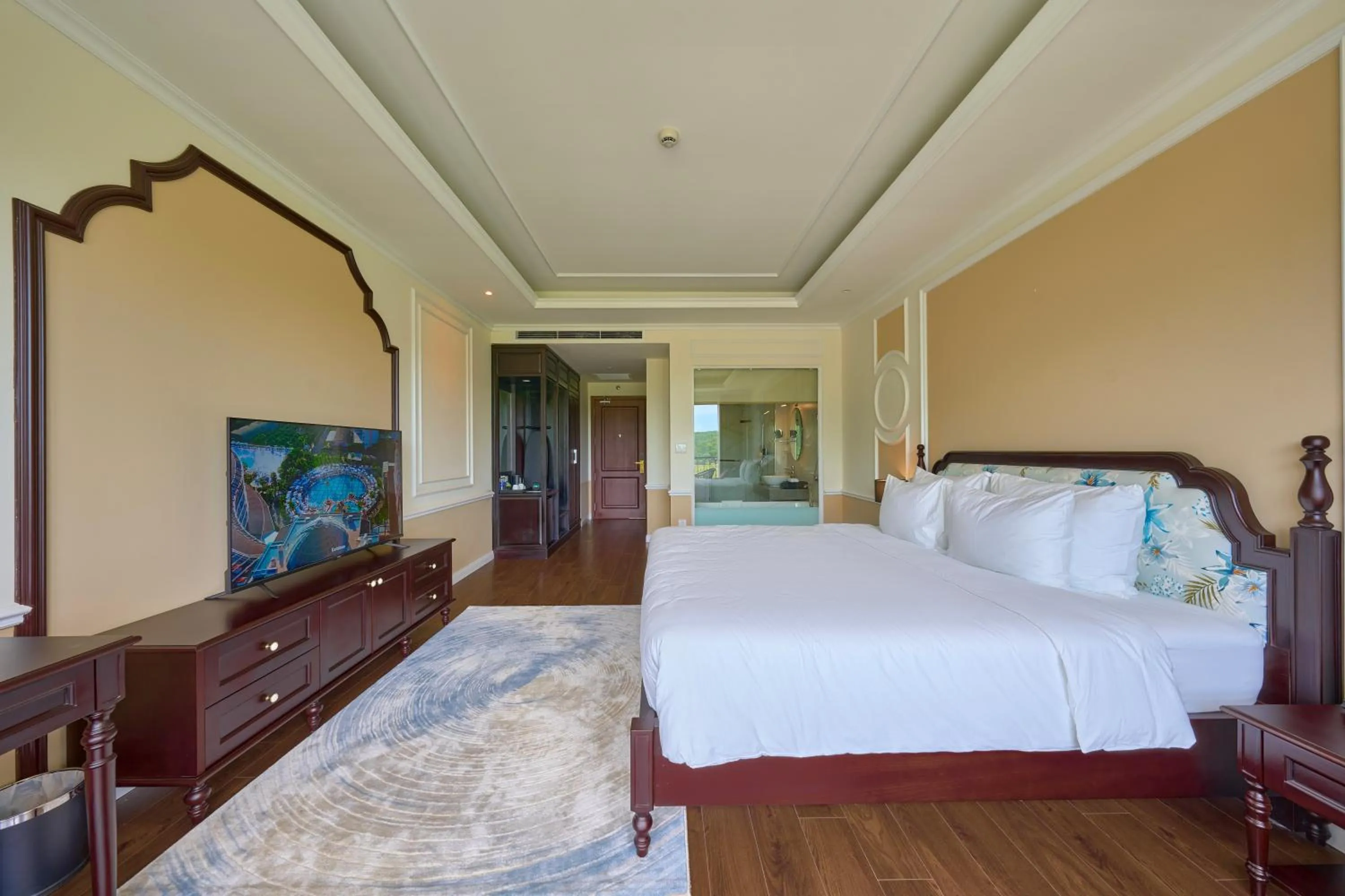 Bed in Venusgiti Hot Spring Resort & Spa