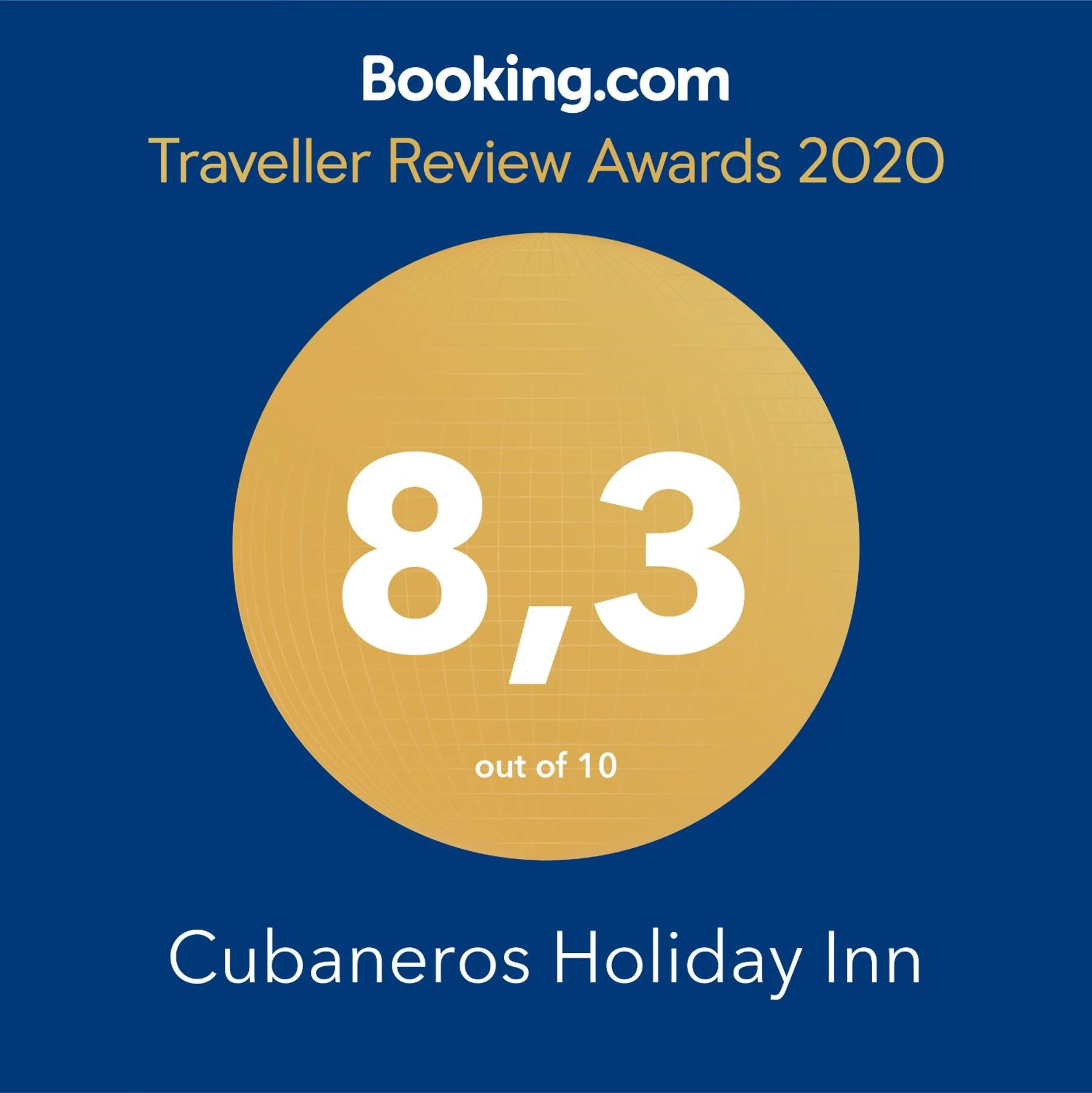 Logo/Certificate/Sign in Cubaneros Holiday Inn