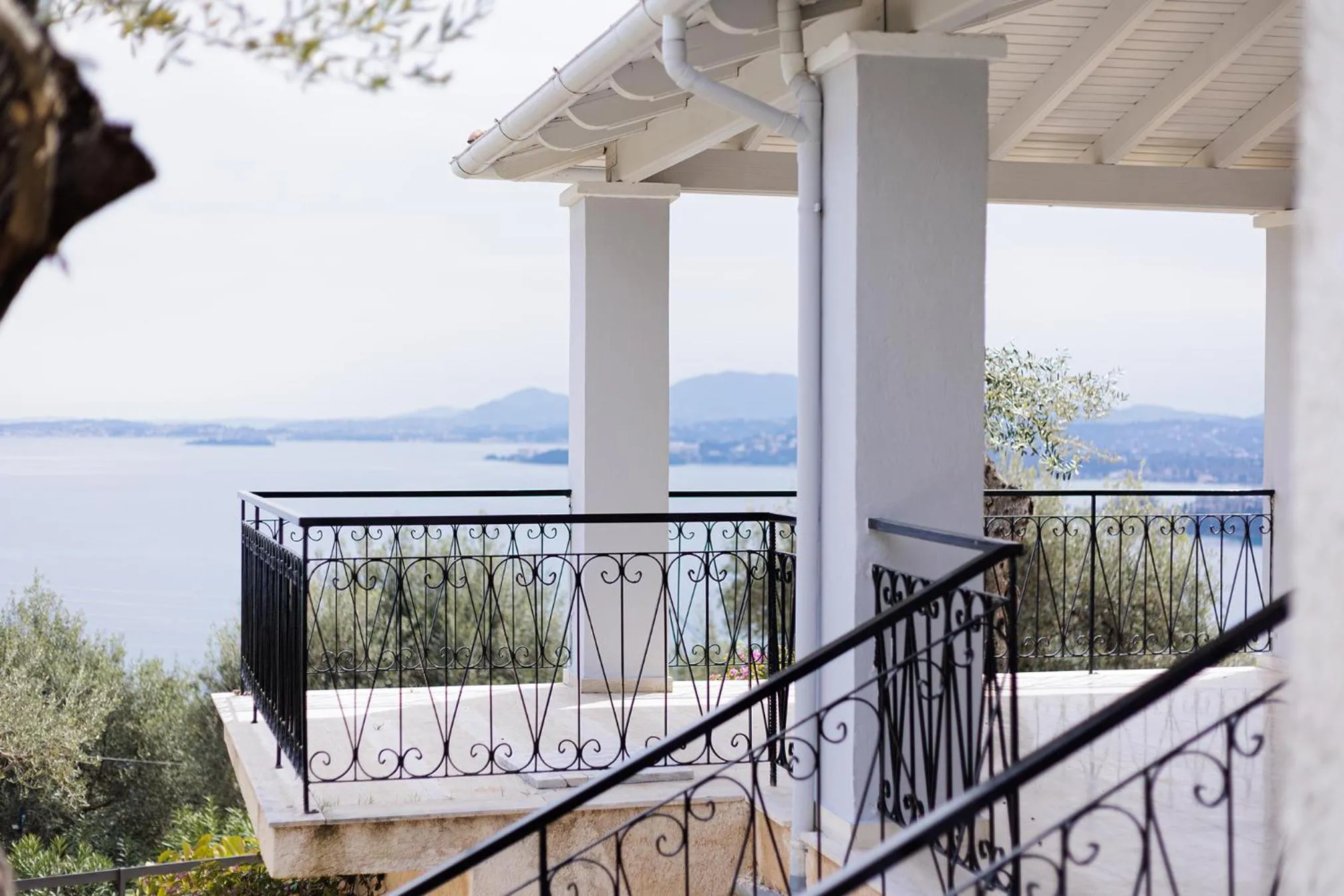 Balcony/Terrace in Katerina Horizon Apartments by Konnect - 1,8km from Ipsos beach
