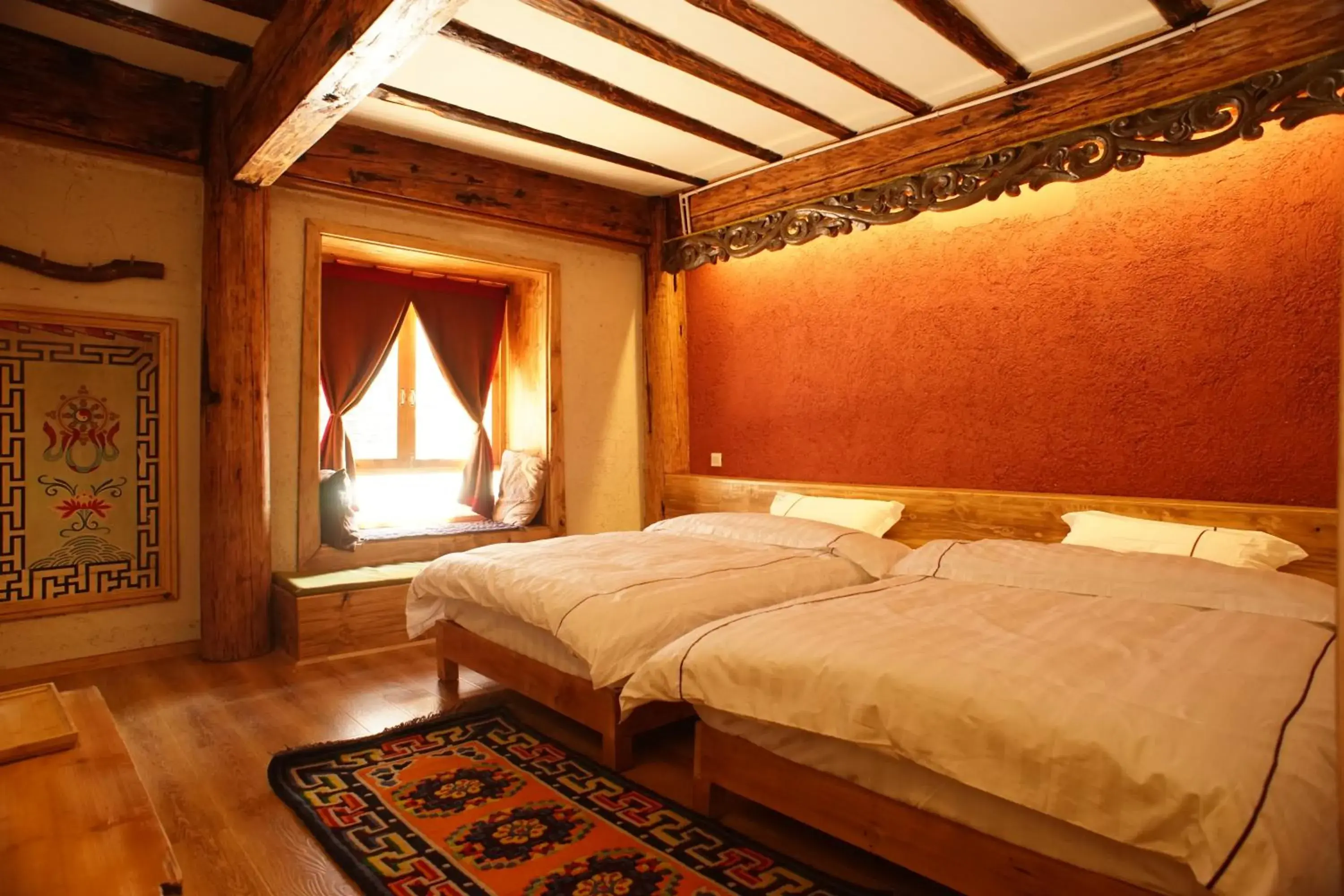 Tibetan Standard Twin Room in Courtyard Shangri-la 藏舍小院 Tibetan Standard Twin Room in Courtyard Shangri-la 藏舍小院