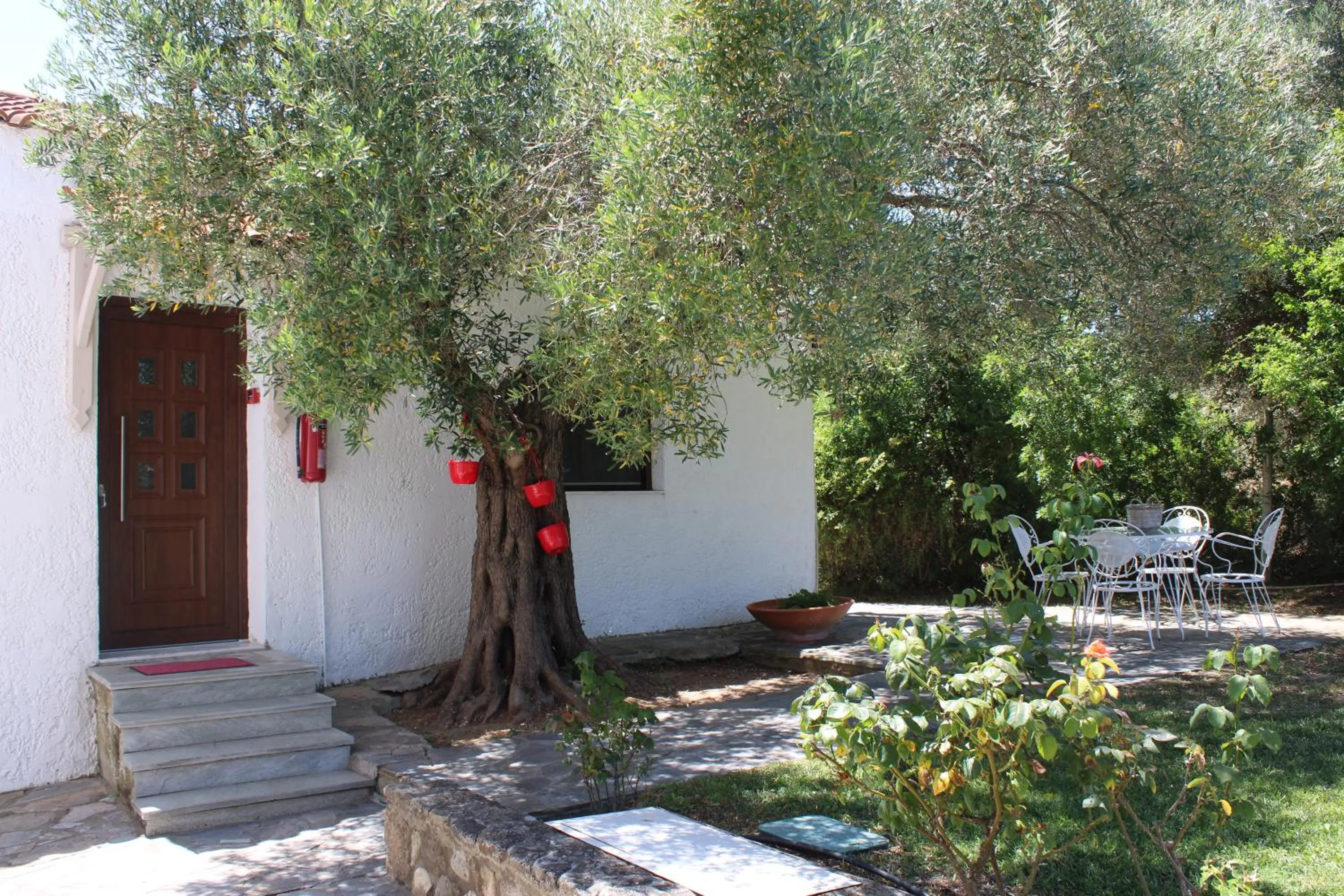 Facade/entrance in Marios Garden House