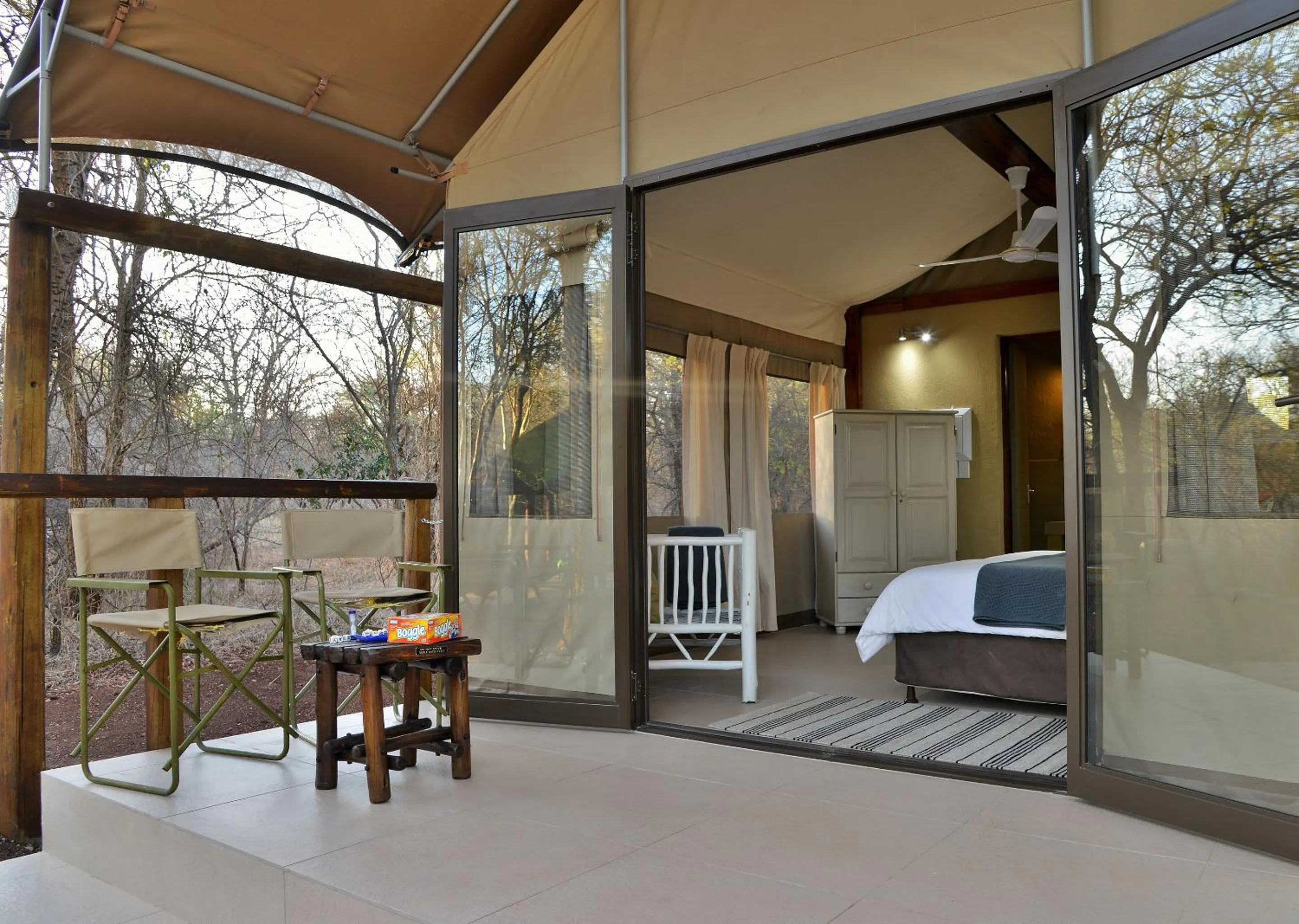 Patio, Bed in Jackalberry Ridge by Dream Resorts