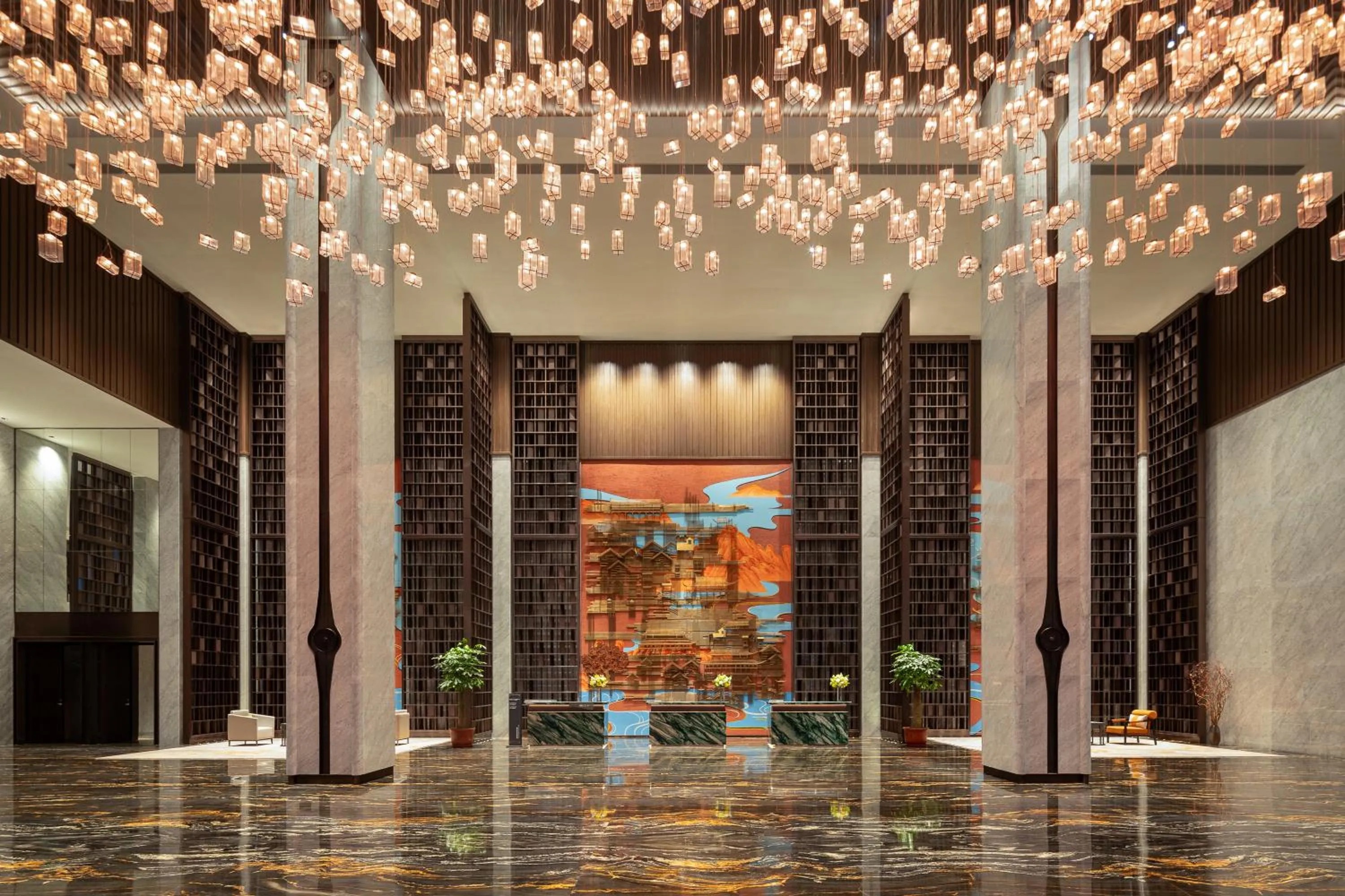 Lobby or reception in Crowne Plaza Putian by IHG