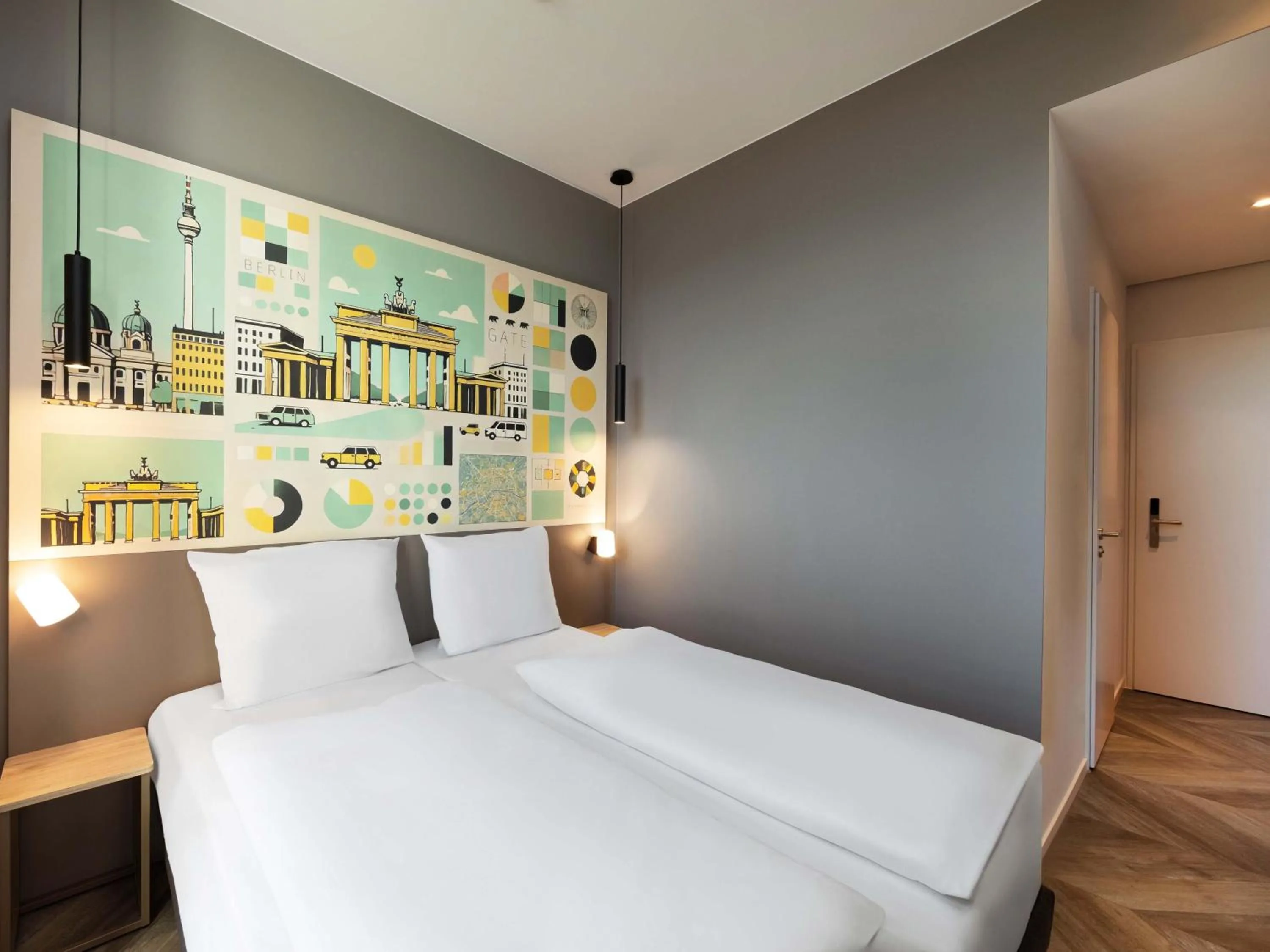 Photo of the whole room, Bed in B&B HOTEL Berlin Airport-Nord