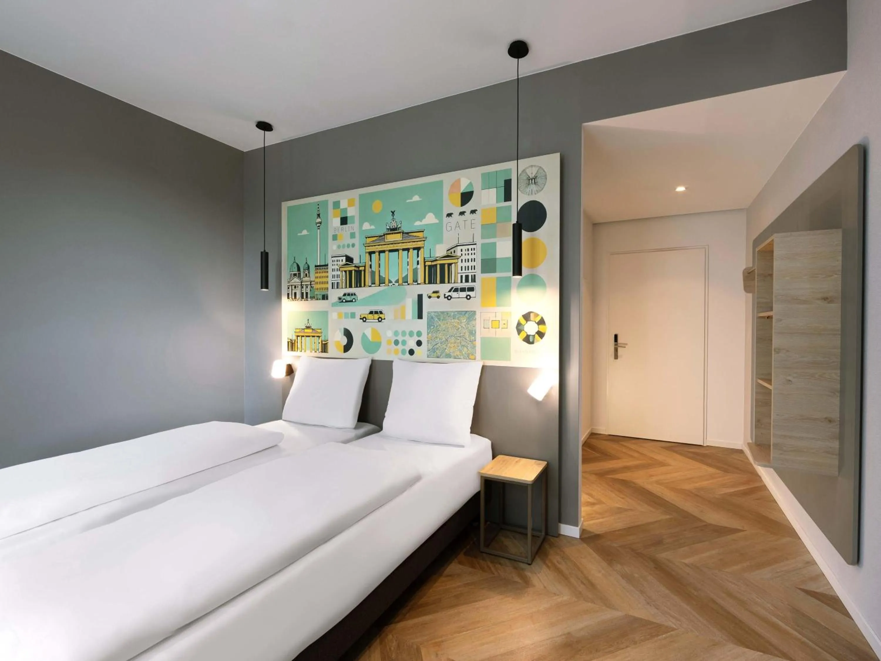 Photo of the whole room, Bed in B&B HOTEL Berlin Airport-Nord