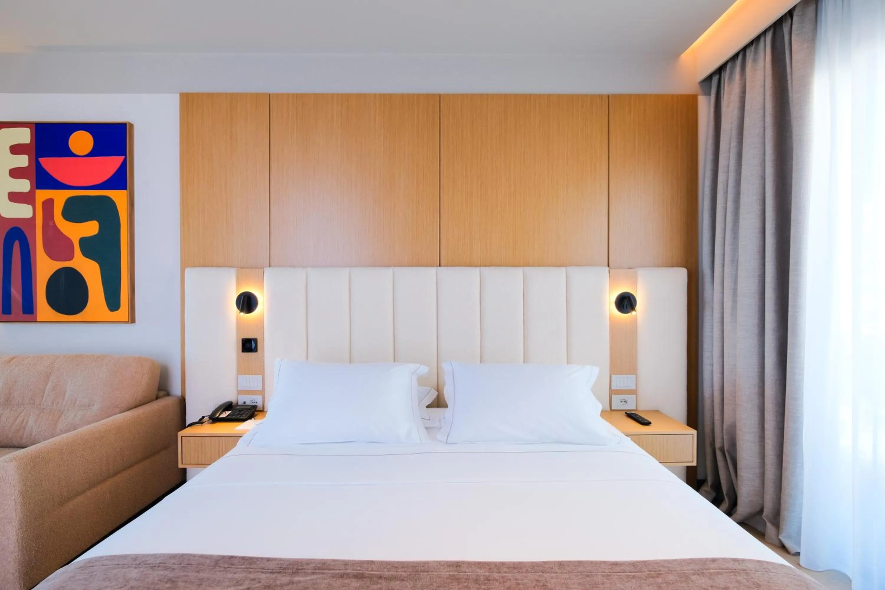 Bed in Saint Nicolas Hotel