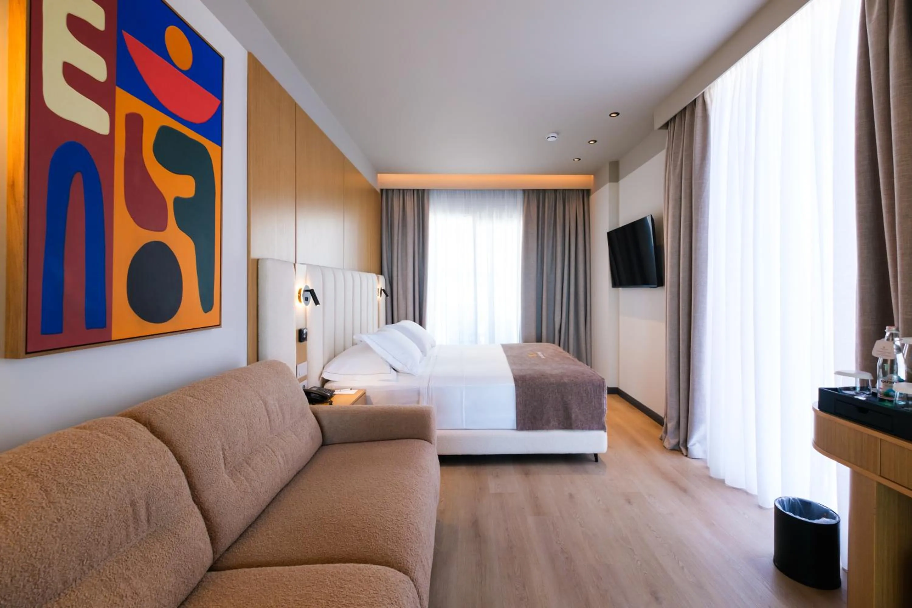 Bed in Saint Nicolas Hotel