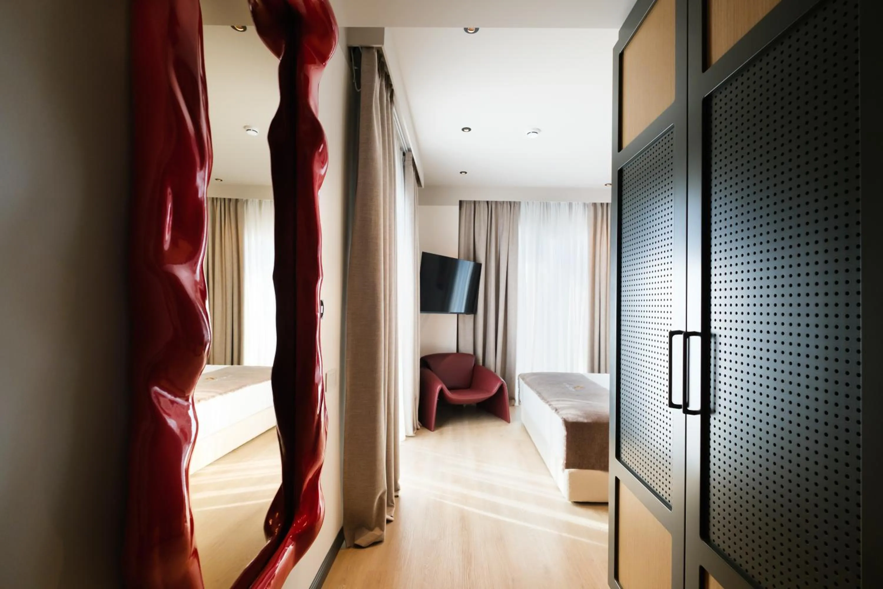 Bed in Saint Nicolas Hotel