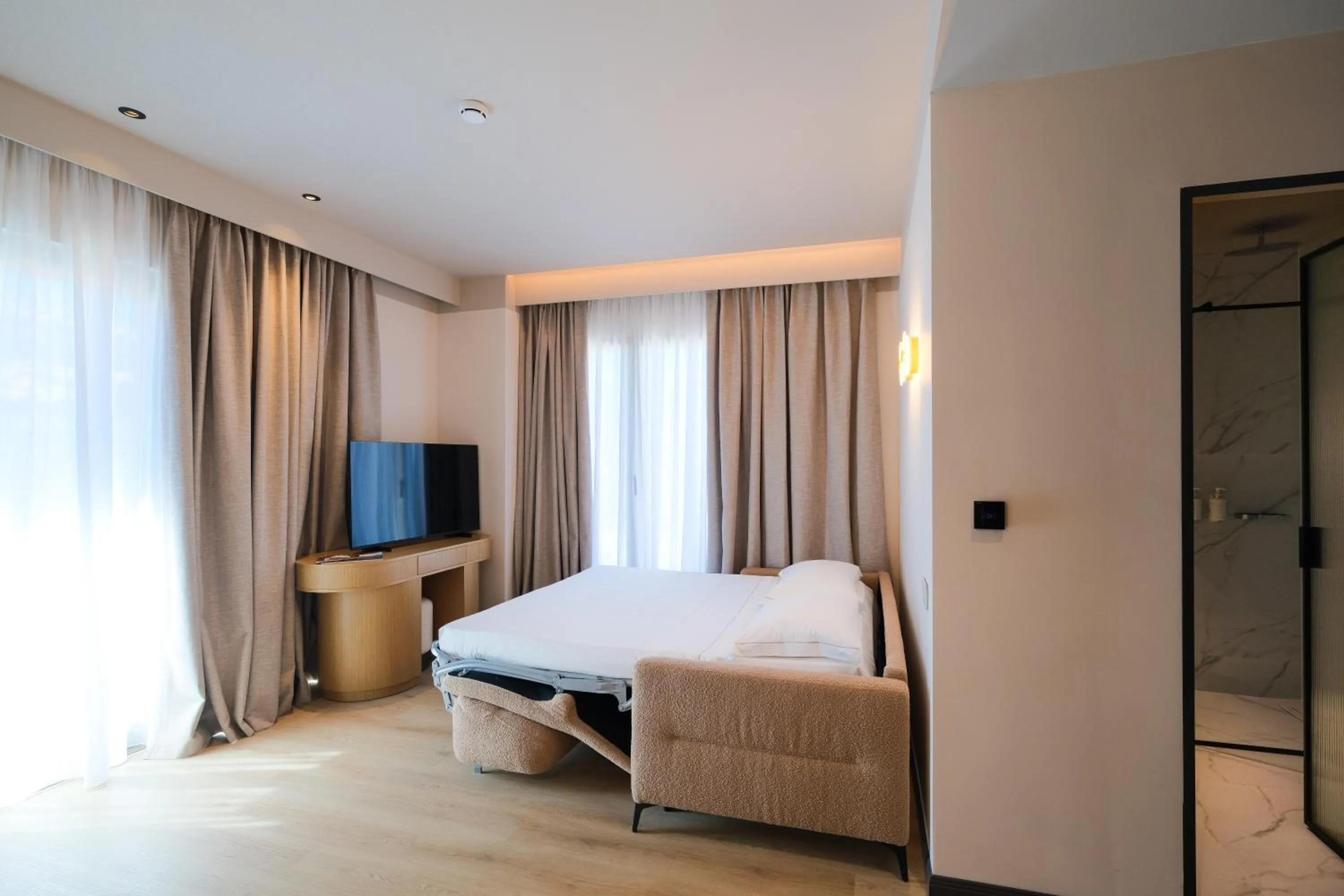 Bed in Saint Nicolas Hotel