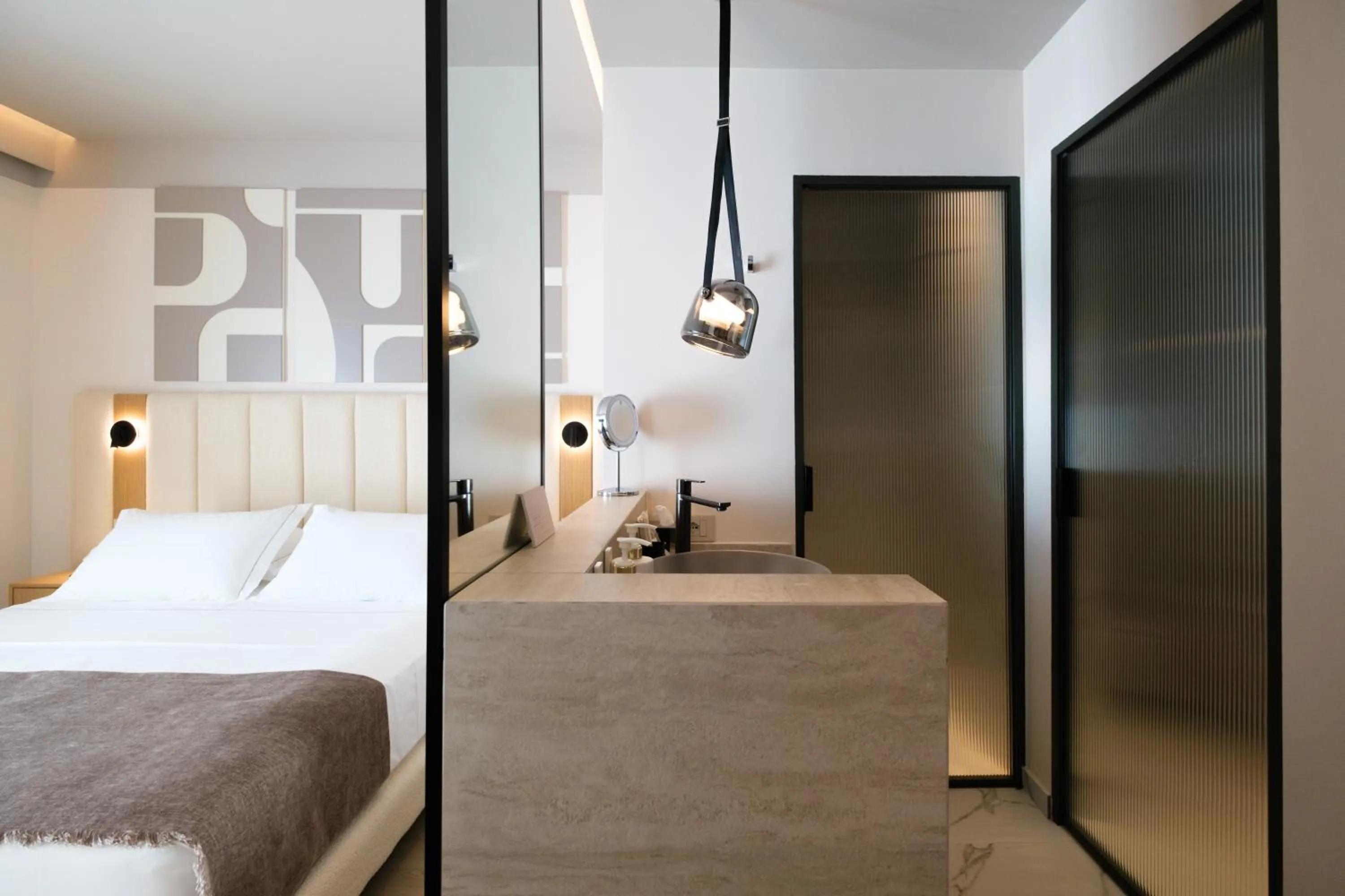 Bed in Saint Nicolas Hotel