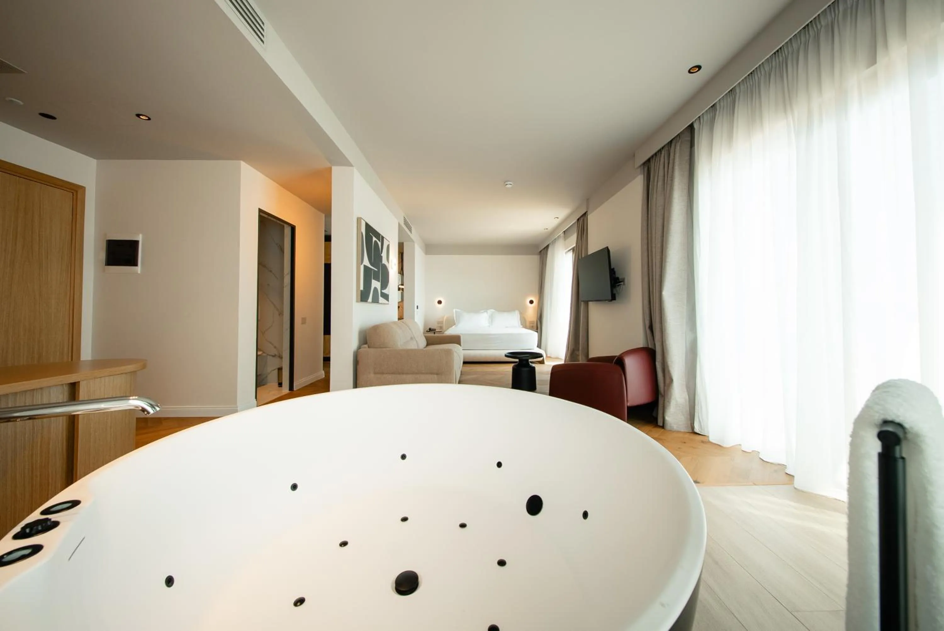 Bed in Saint Nicolas Hotel