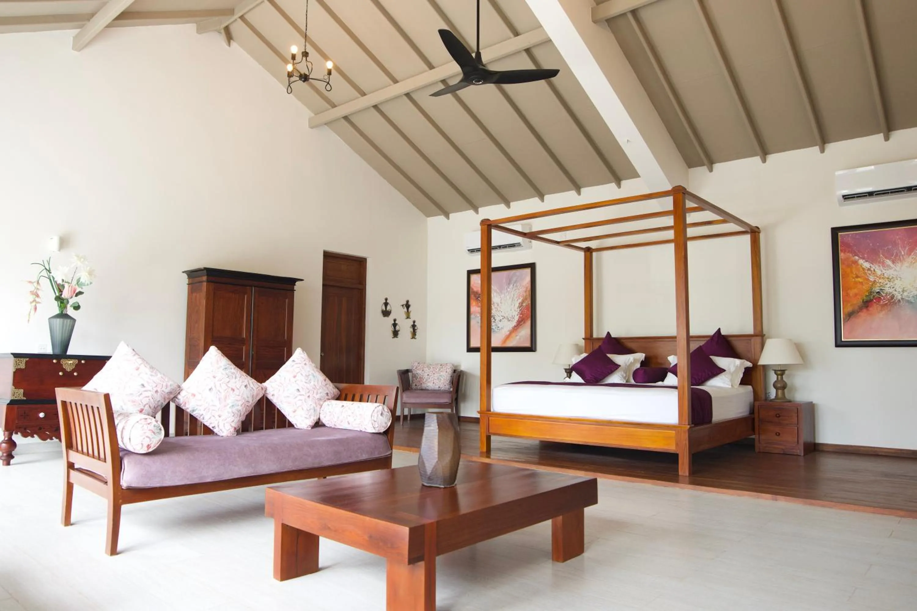 Living room, Bed in Soul Wellness and Ayurveda Resort-All Meals and Treatments Included