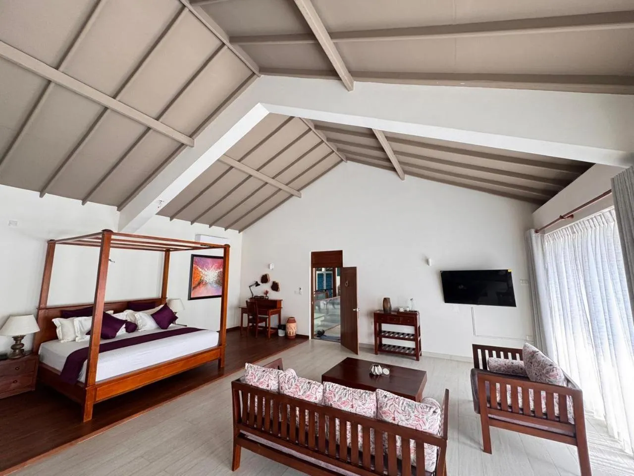 Living room, Bed in Soul Wellness and Ayurveda Resort-All Meals and Treatments Included