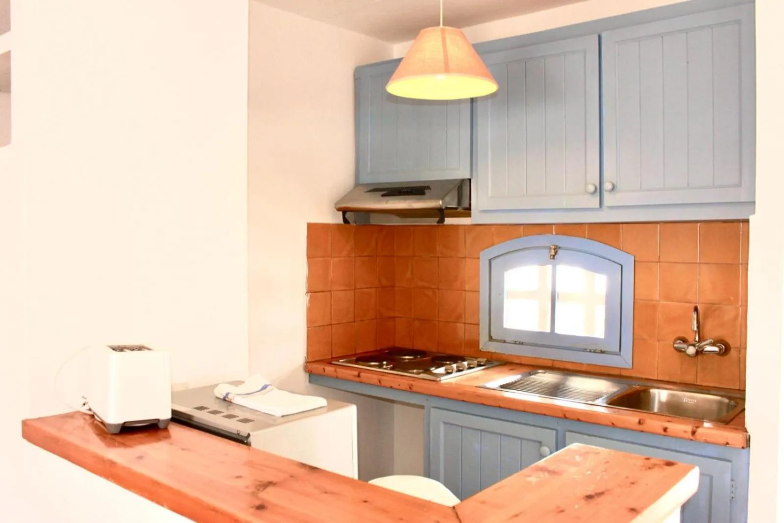 Kitchen or kitchenette in Apartamentos Posidonia