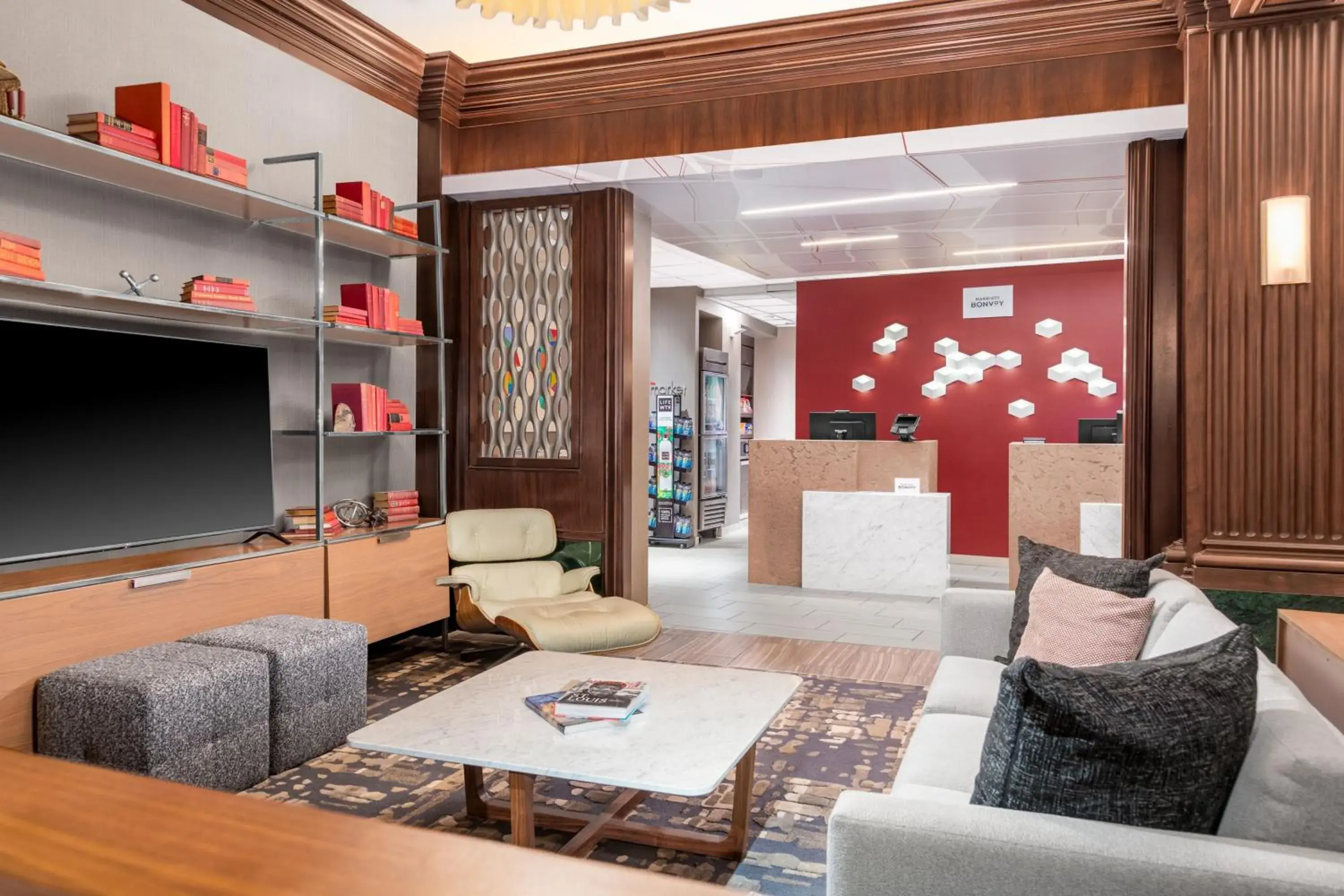 Lobby or reception in Courtyard St. Louis Downtown/Convention Center Lobby or reception in Courtyard St. Louis Downtown/Convention Center