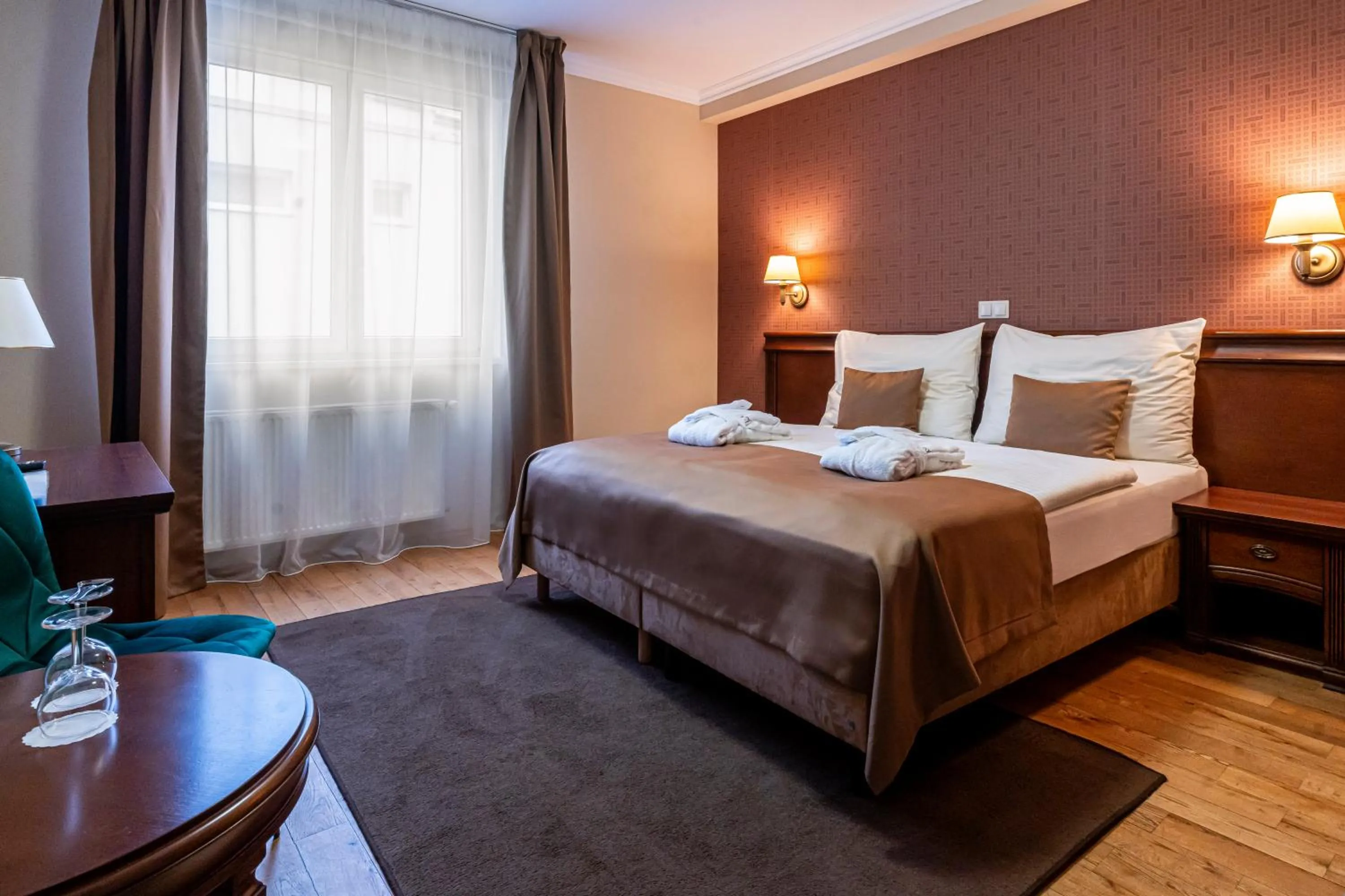 Bed in Wellness Hotel Pivovar Monopol