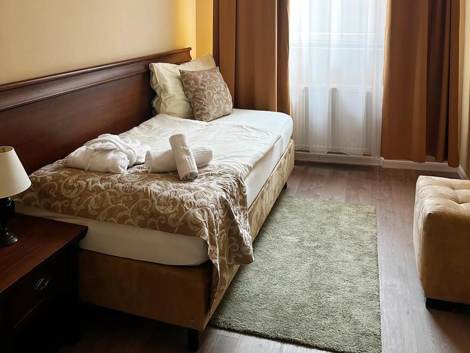 Bed in Wellness Hotel Pivovar Monopol