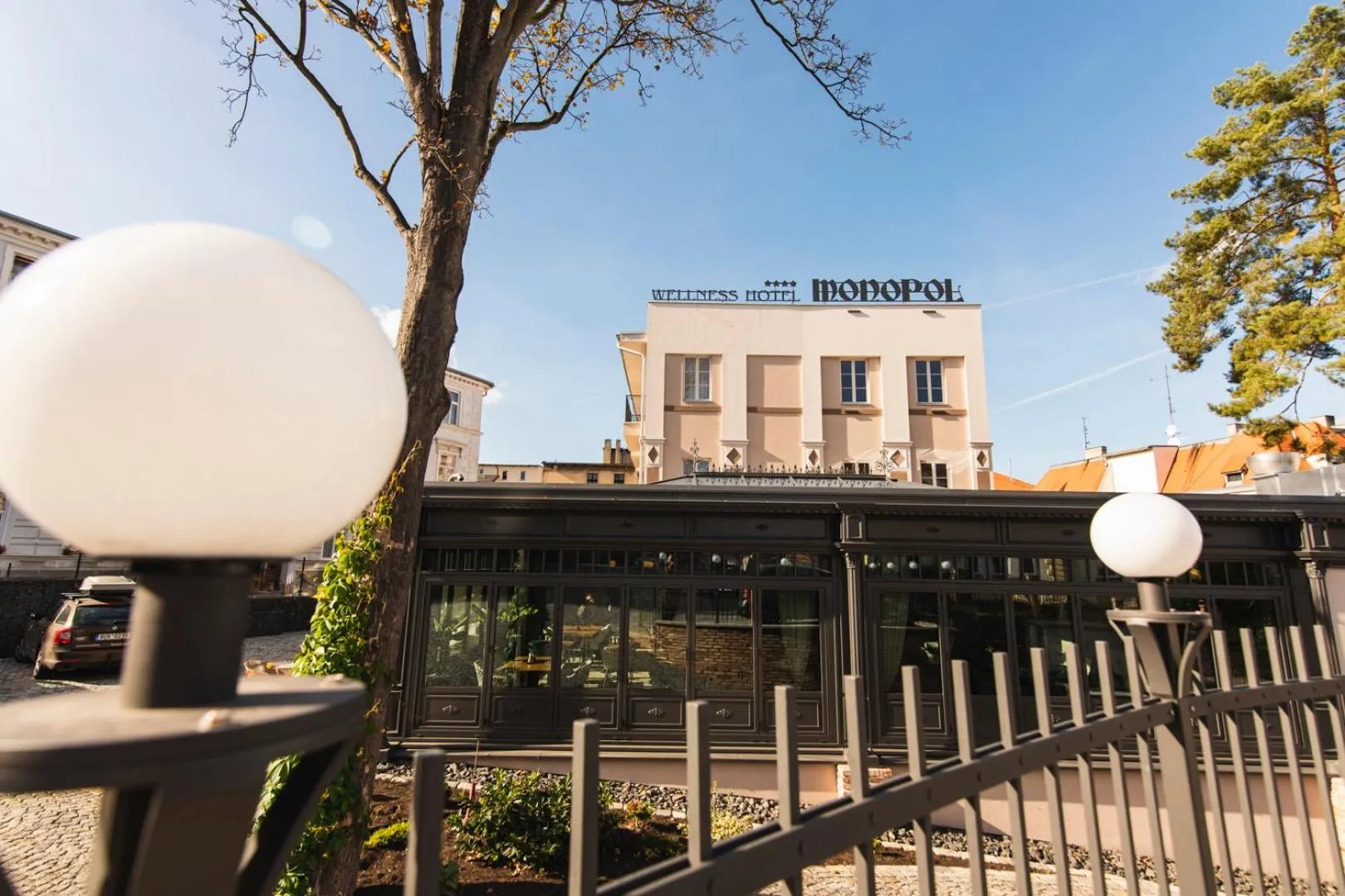 Property building in Wellness Hotel Pivovar Monopol