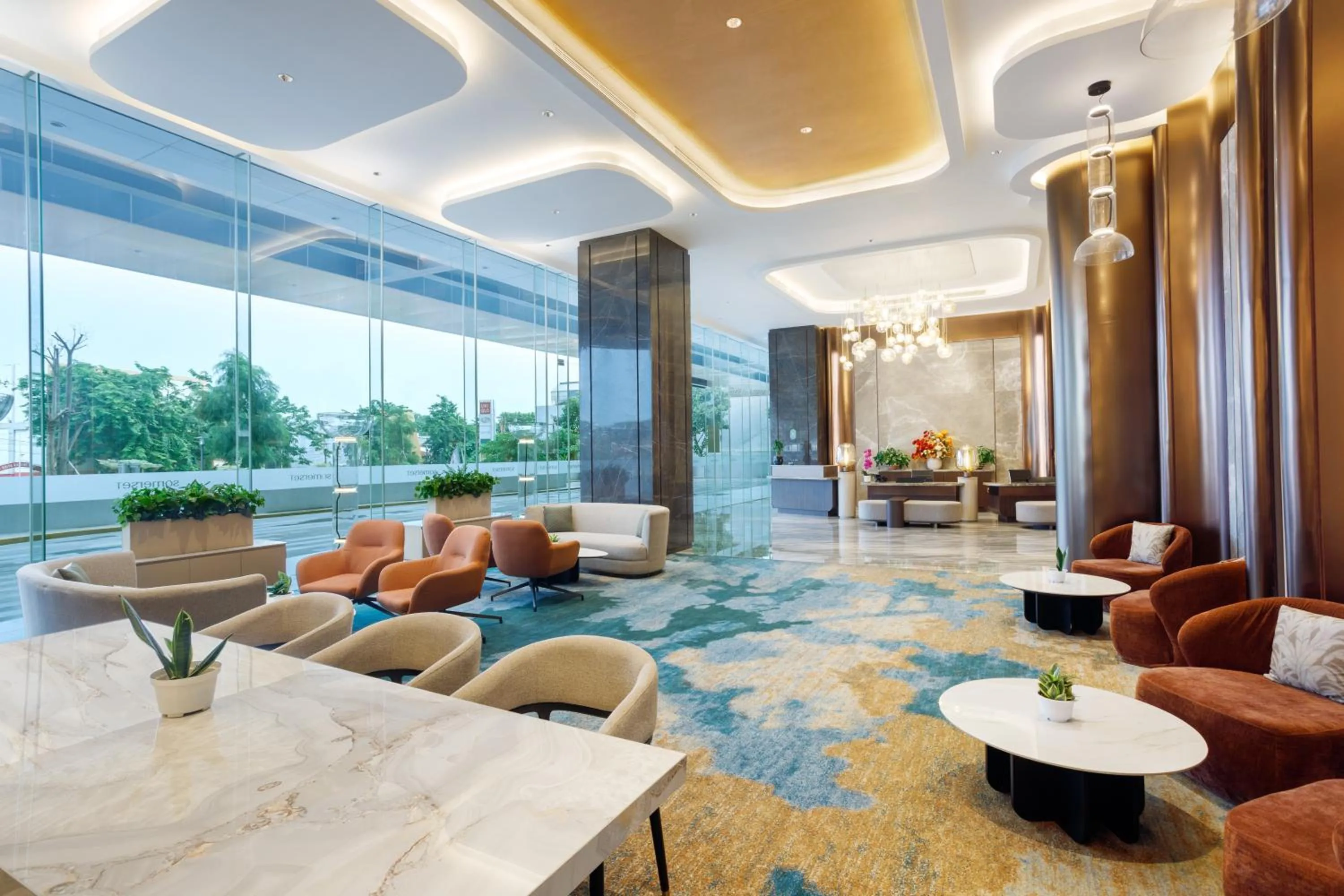 Lobby or reception in Somerset Queen City Semarang