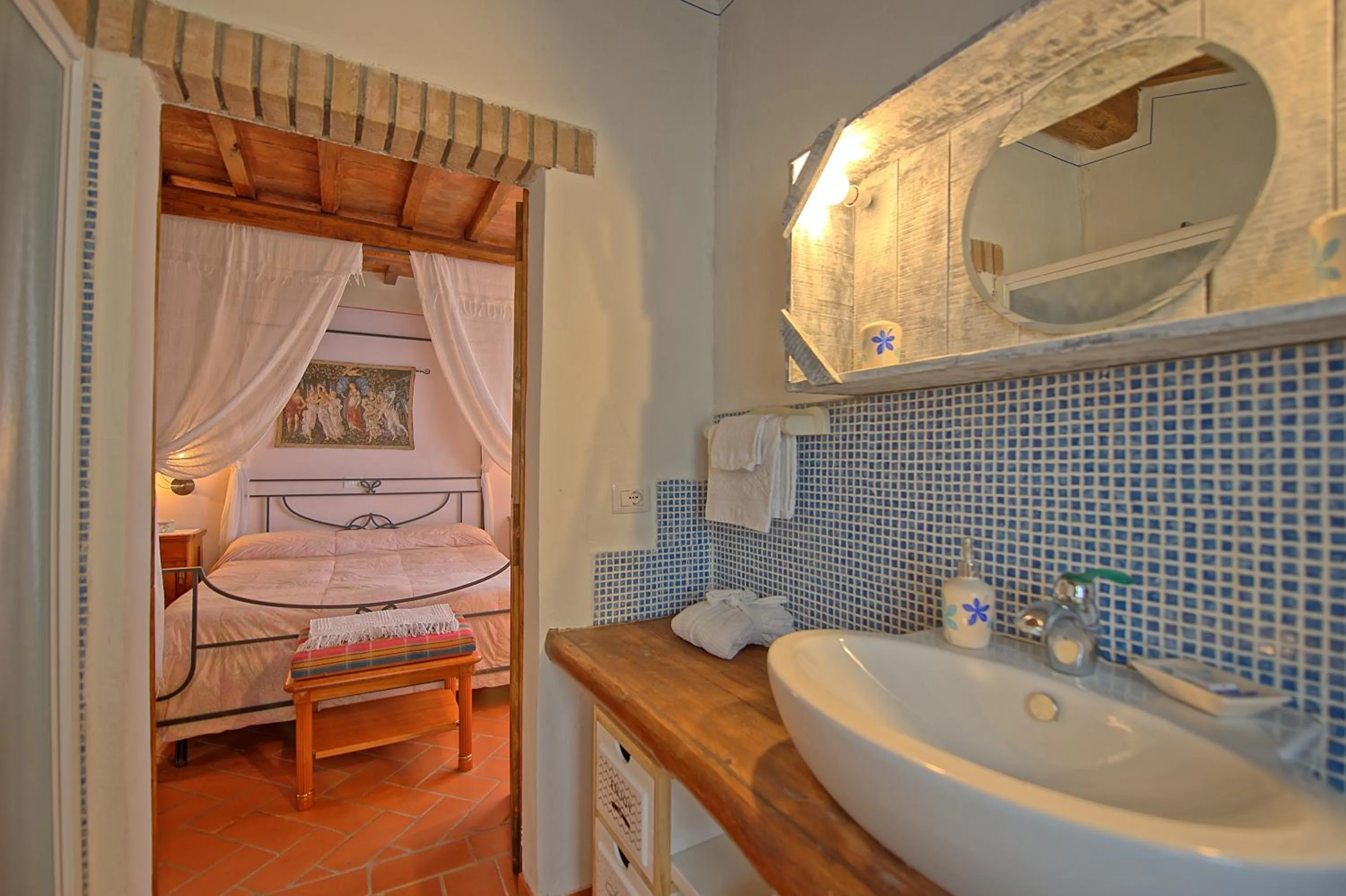 Bathroom, Bed in Casa Margherita 2 by PosarelliVillas