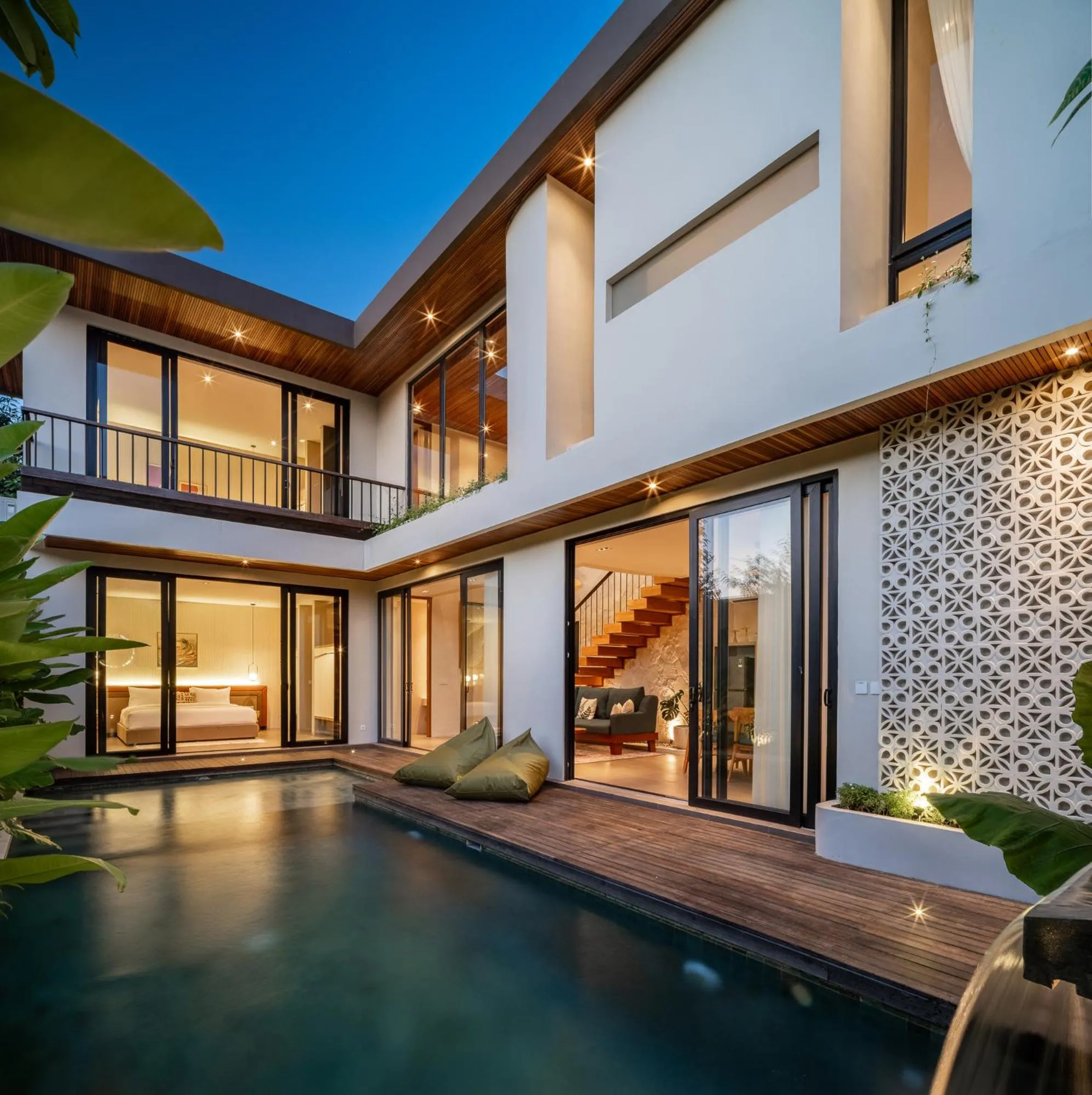 Pool view in The Foglia Canggu