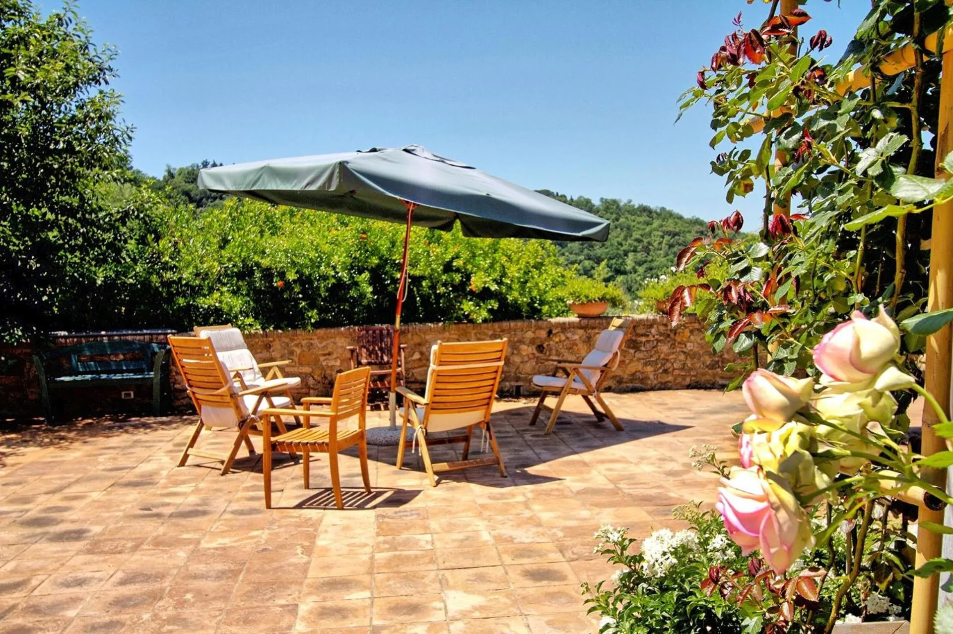 Patio in Villa Petrognano by PosarelliVillas