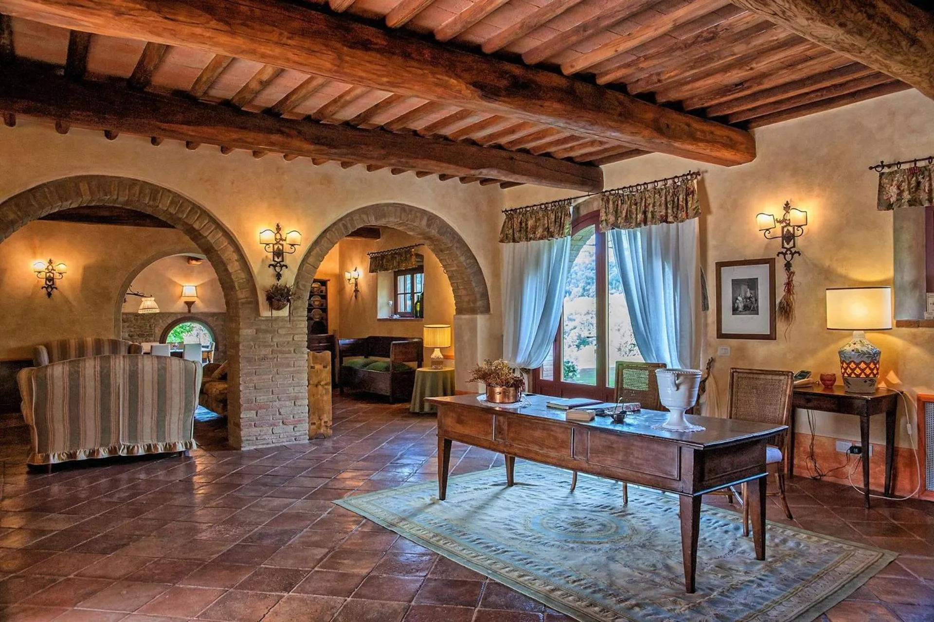 Living room in Villa Petrognano by PosarelliVillas