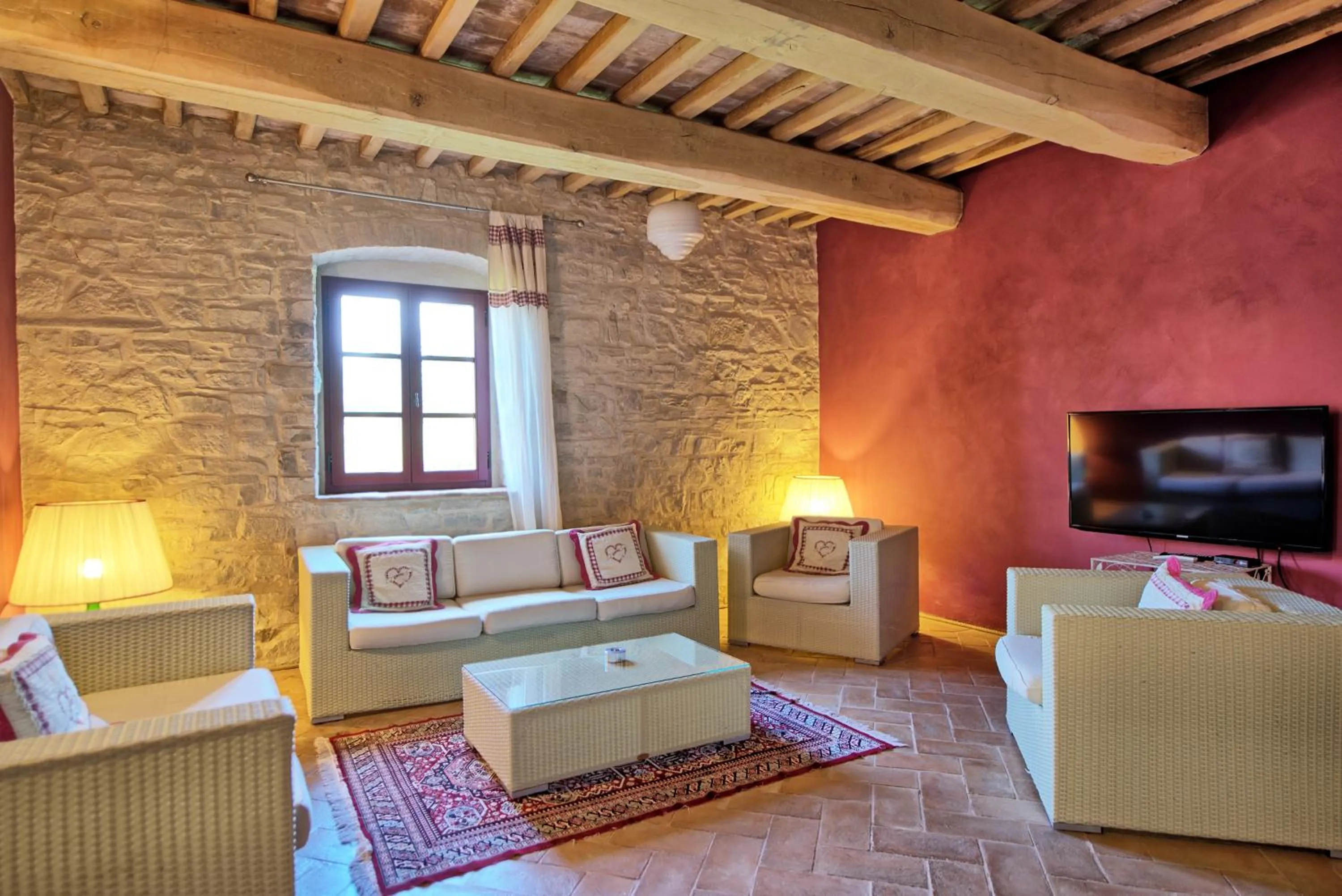 Seating area in Villa Ferdinando by PosarelliVillas