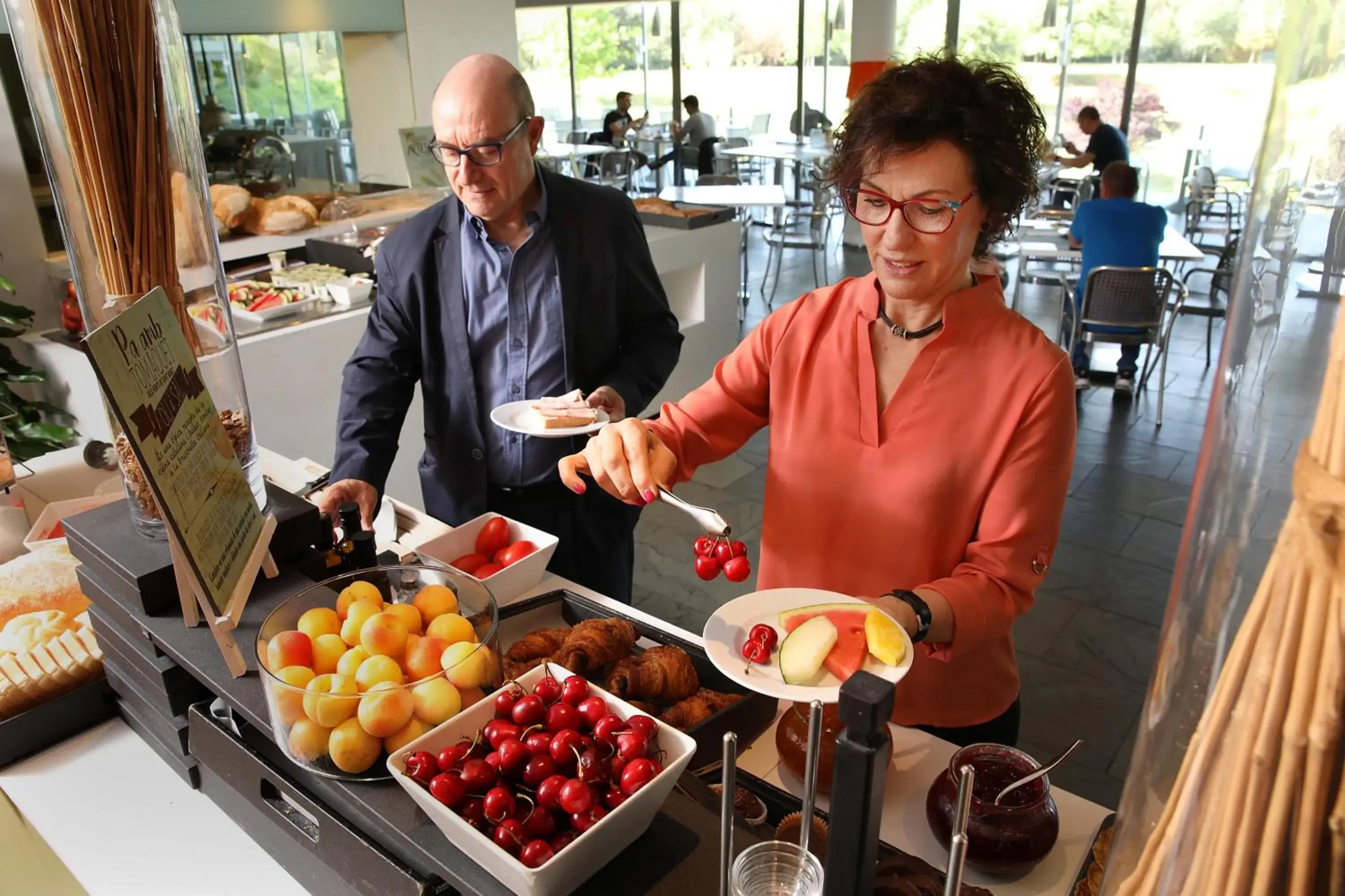 Breakfast in Hotel Món Sant Benet Breakfast in Hotel Món Sant Benet