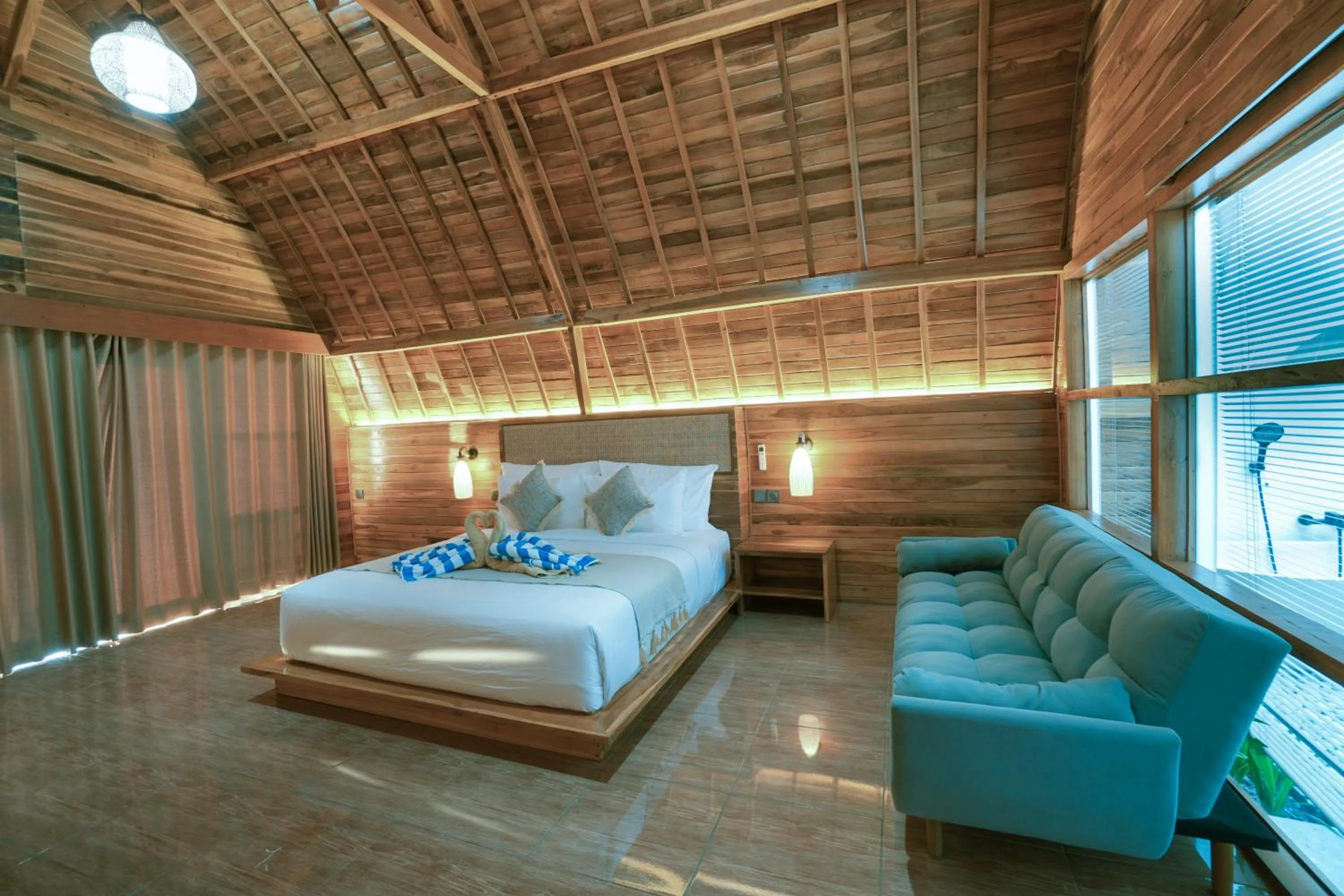 Bed in Samplangan Penida Resort