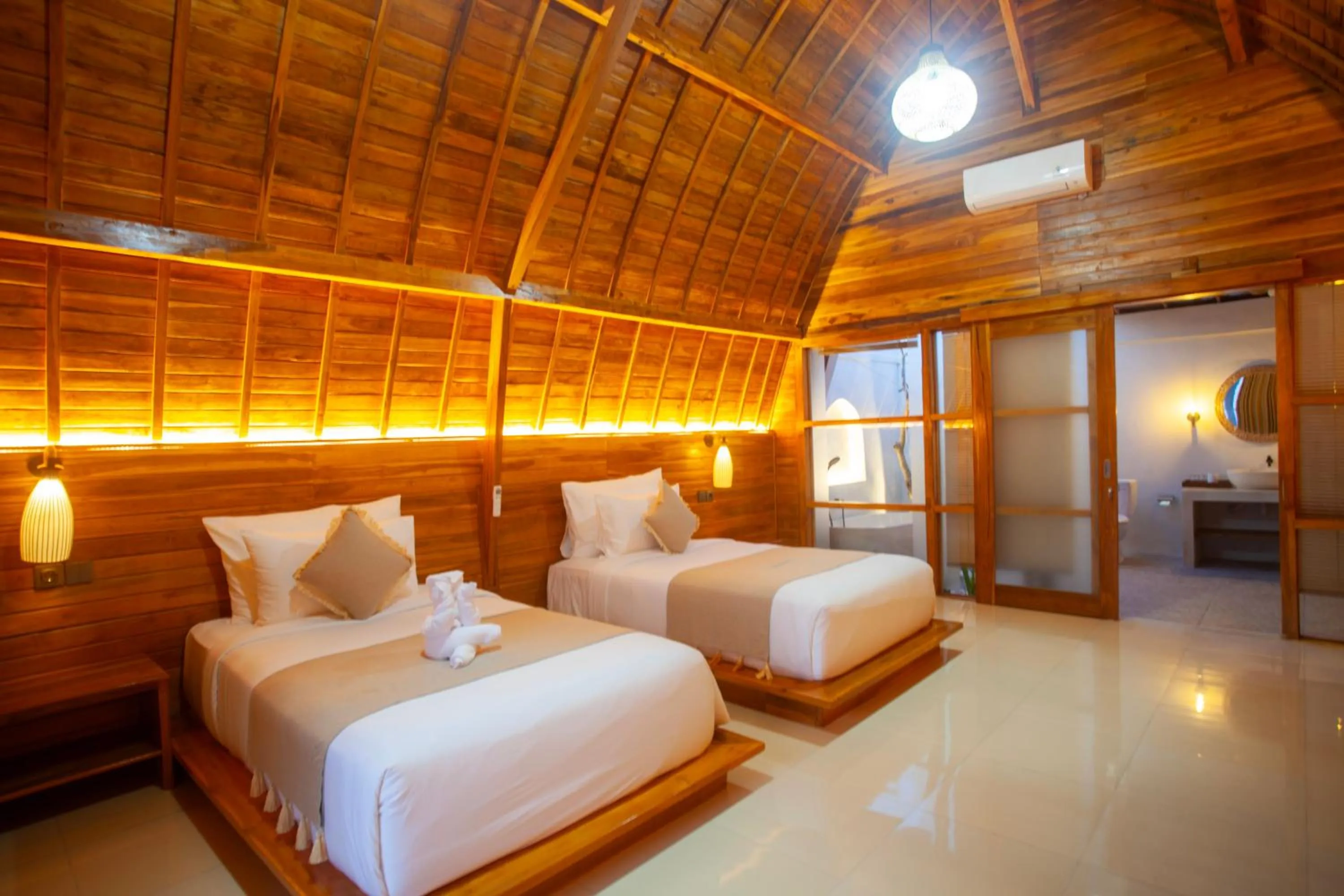 Bed in Samplangan Penida Resort