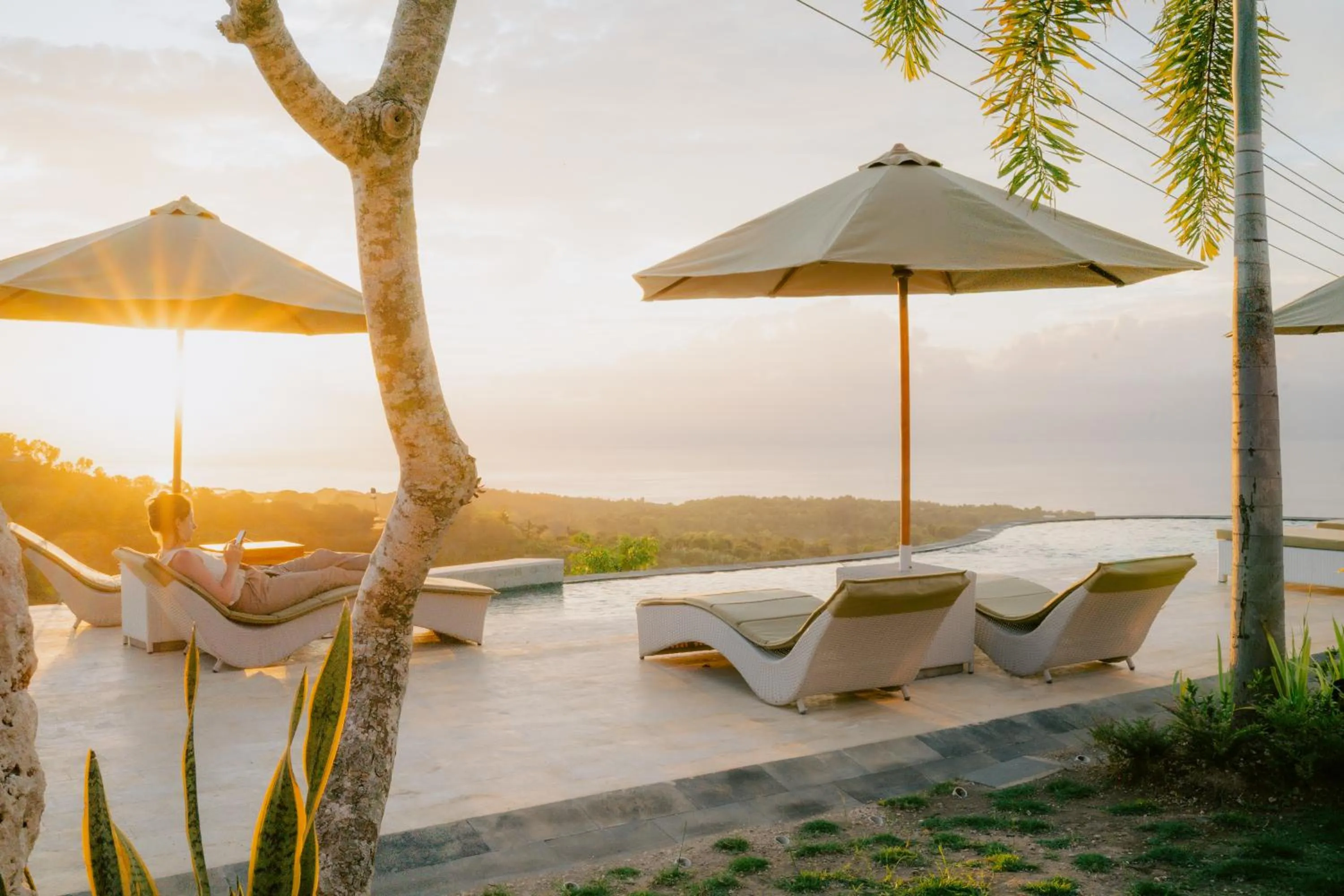 Pool view in Samplangan Penida Resort