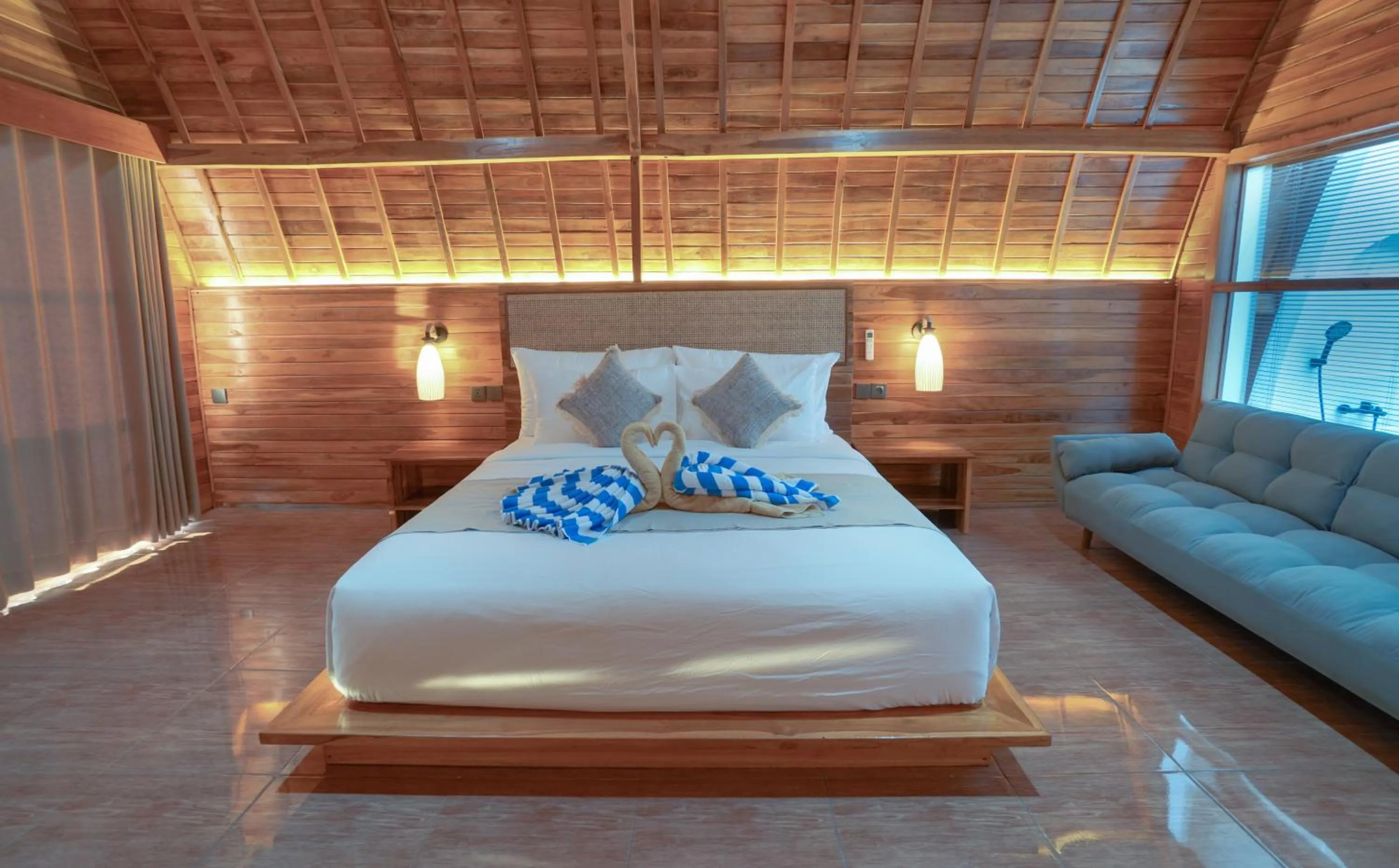 Bed in Samplangan Penida Resort