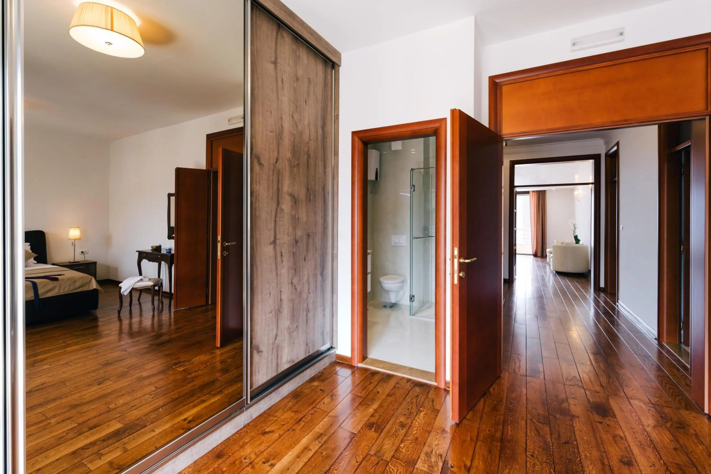 Bedroom, Bed in City Apartments