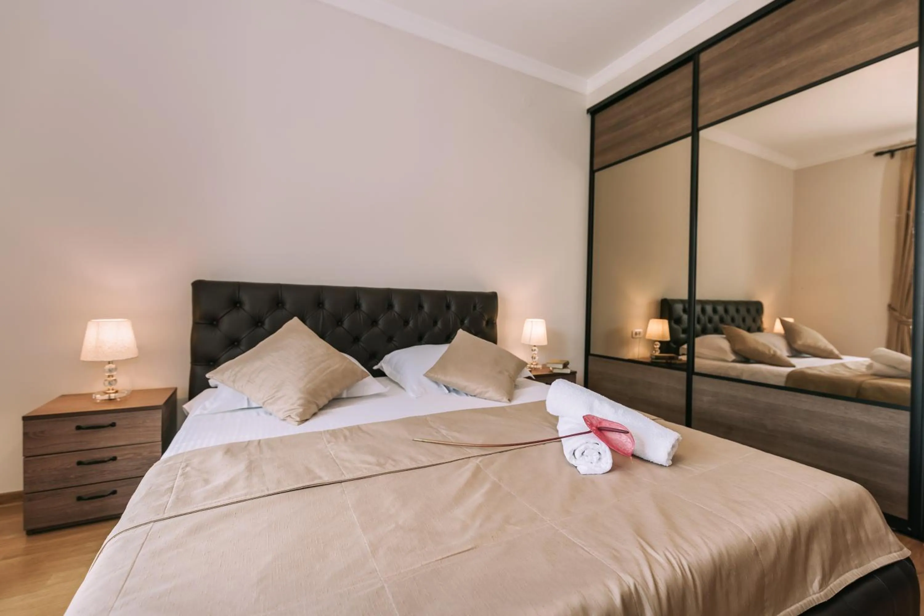 Bed in City Apartments