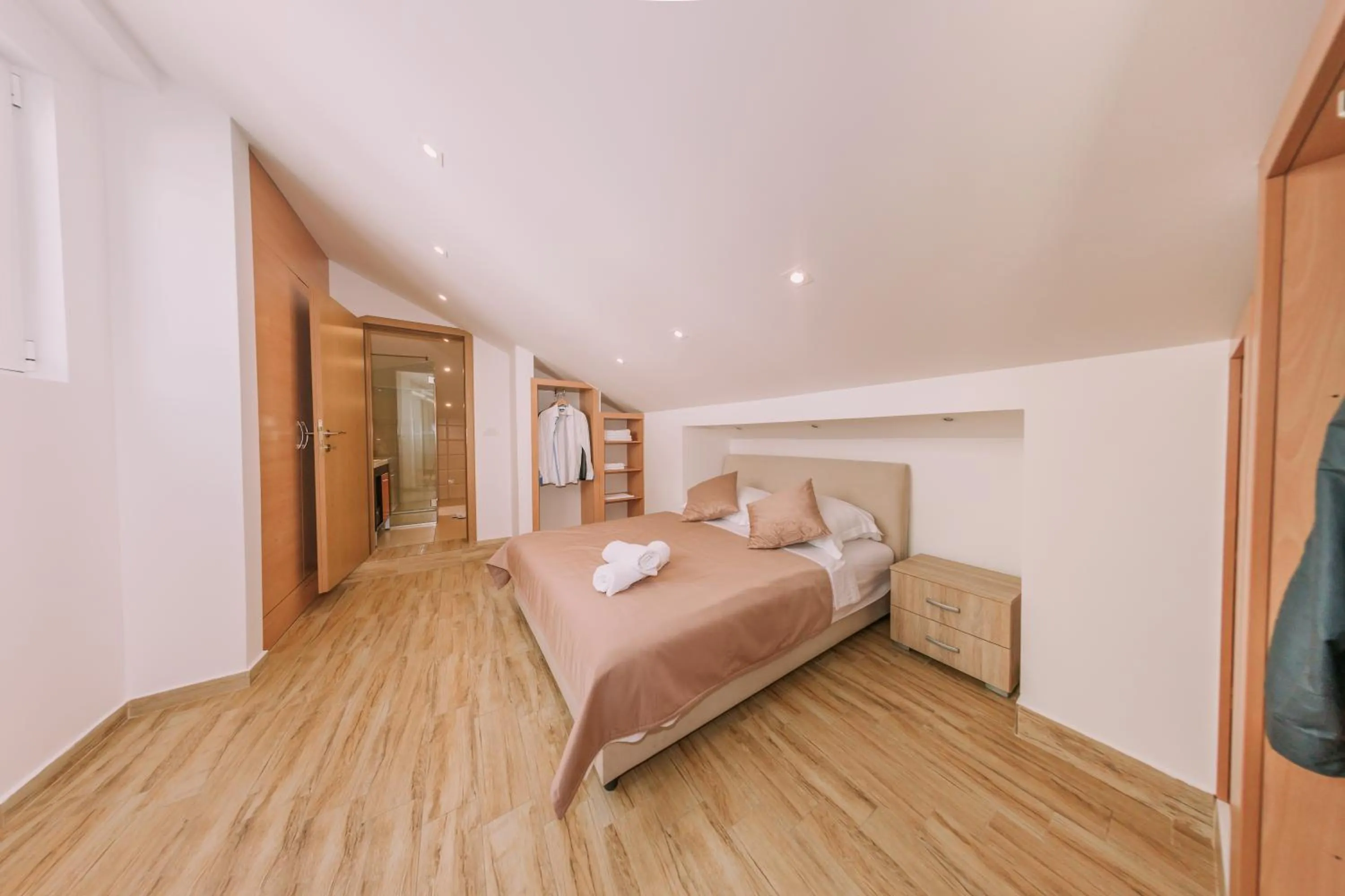 Bedroom, Bed in City Apartments