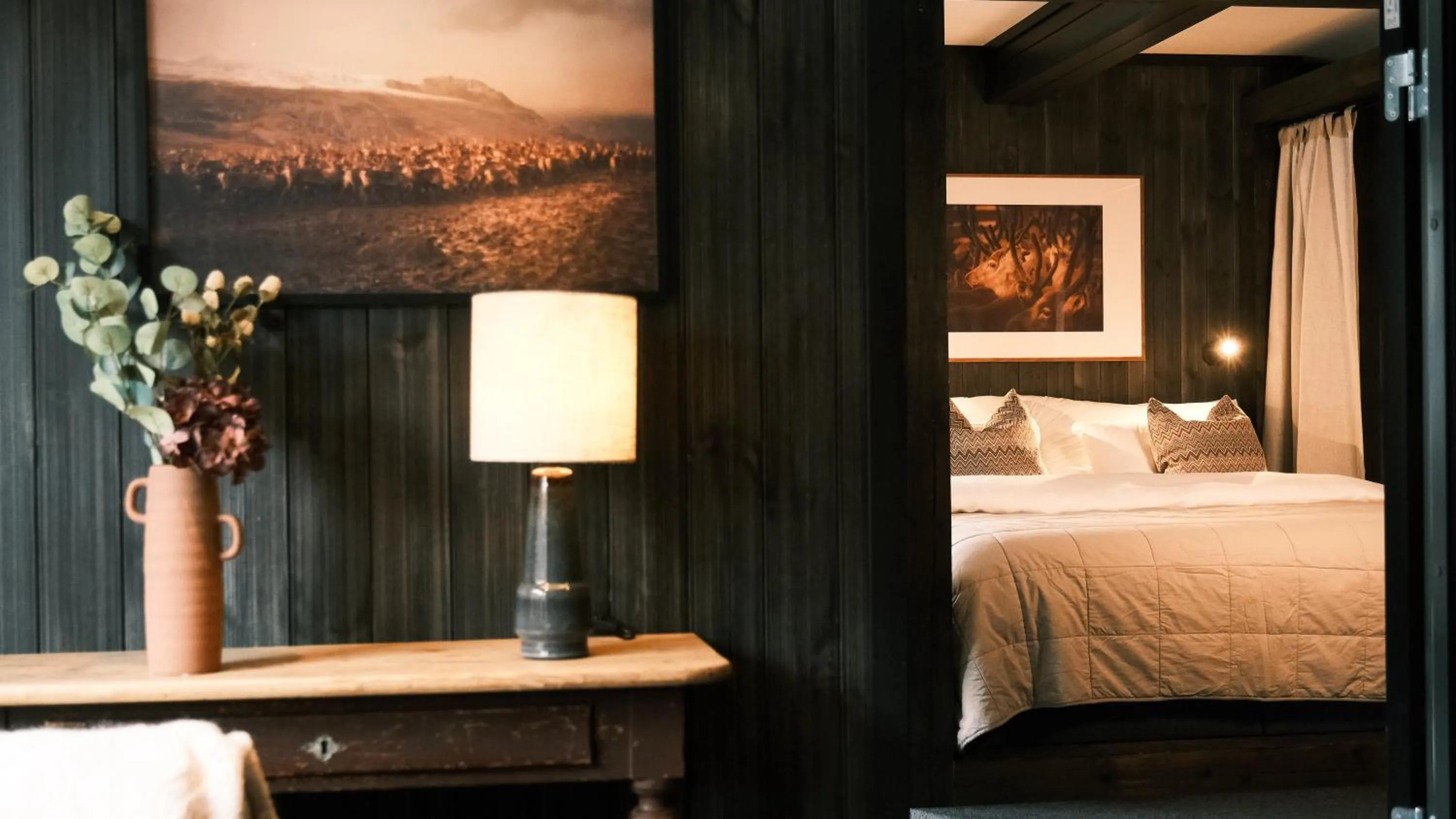 Photo of the whole room, Bed in Sov Lodge