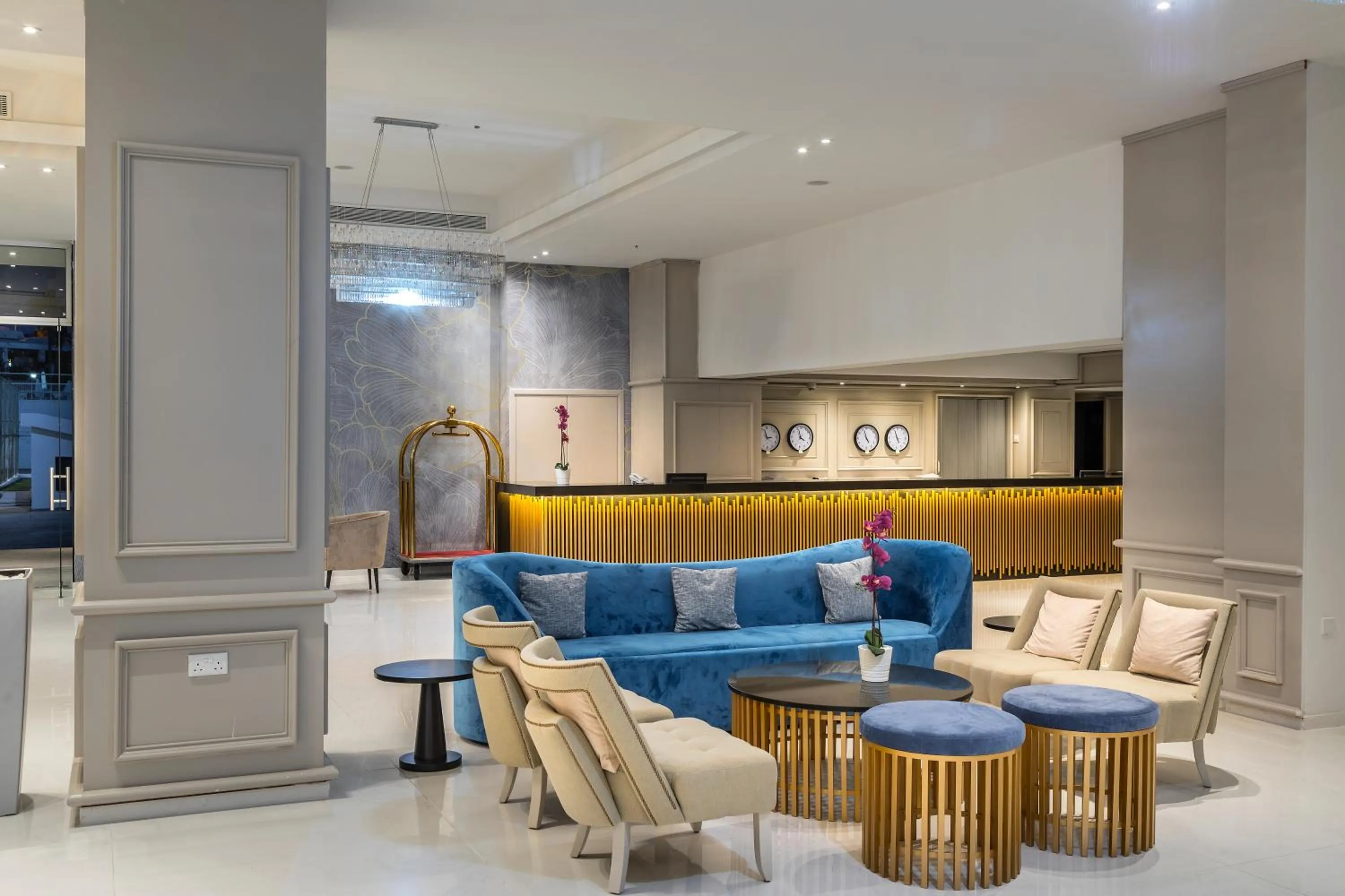 Lobby or reception in Constantinos the Great Beach Hotel