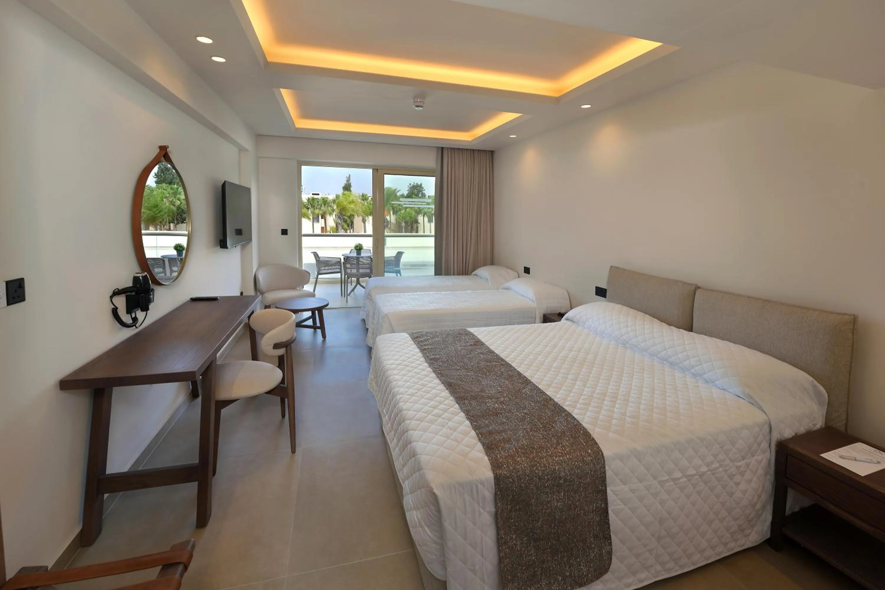 Bed in Anmaria Beach Hotel & Spa
