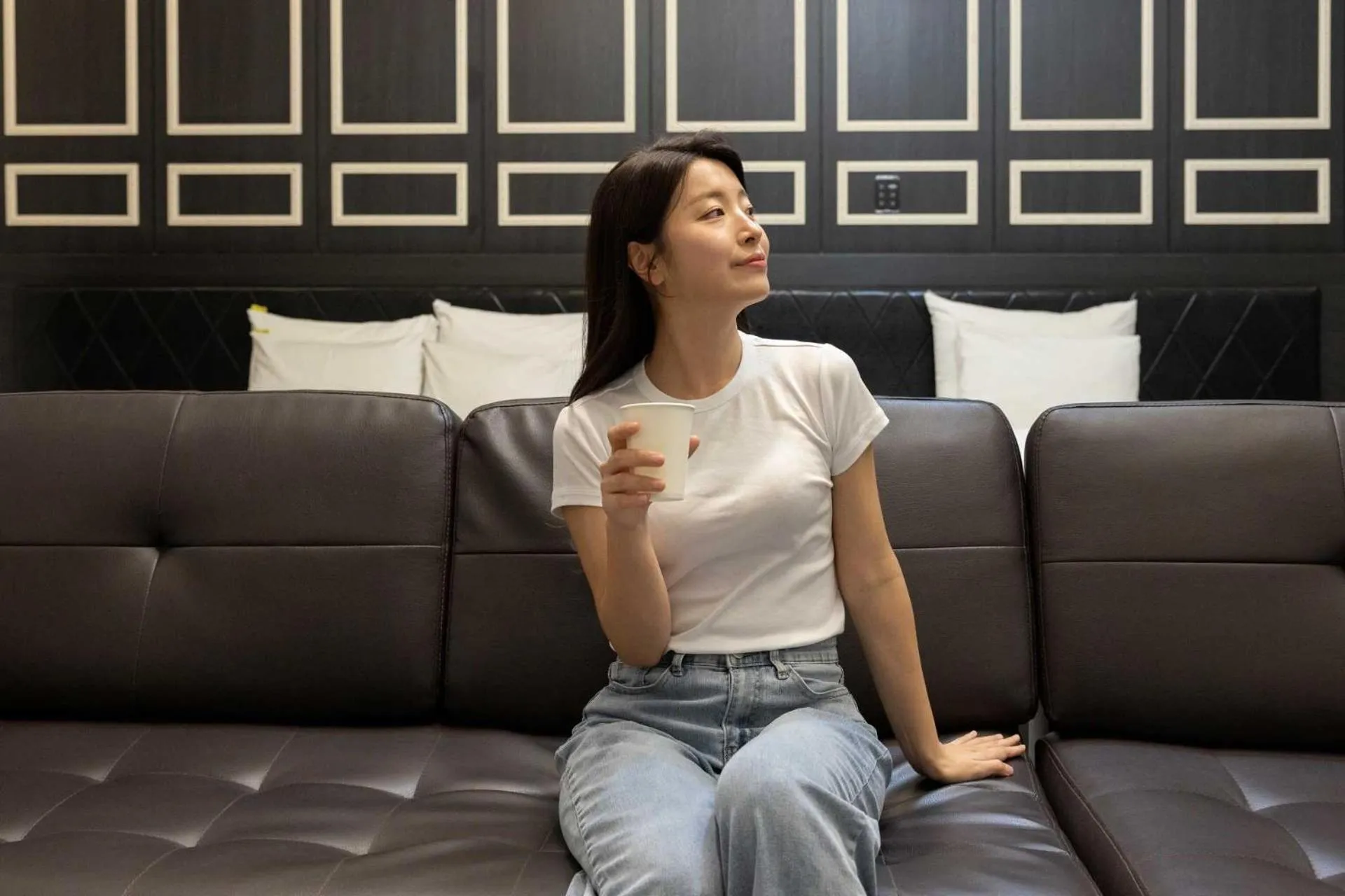 Seating area in Hotel Moon Cheonan ShinBuldang