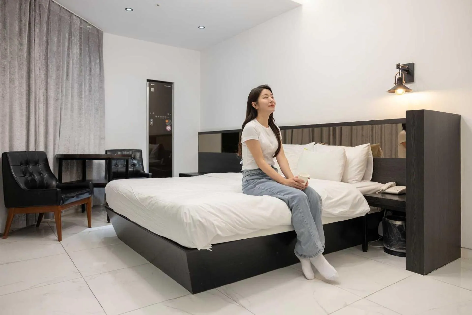 Bed in Hotel Moon Cheonan ShinBuldang