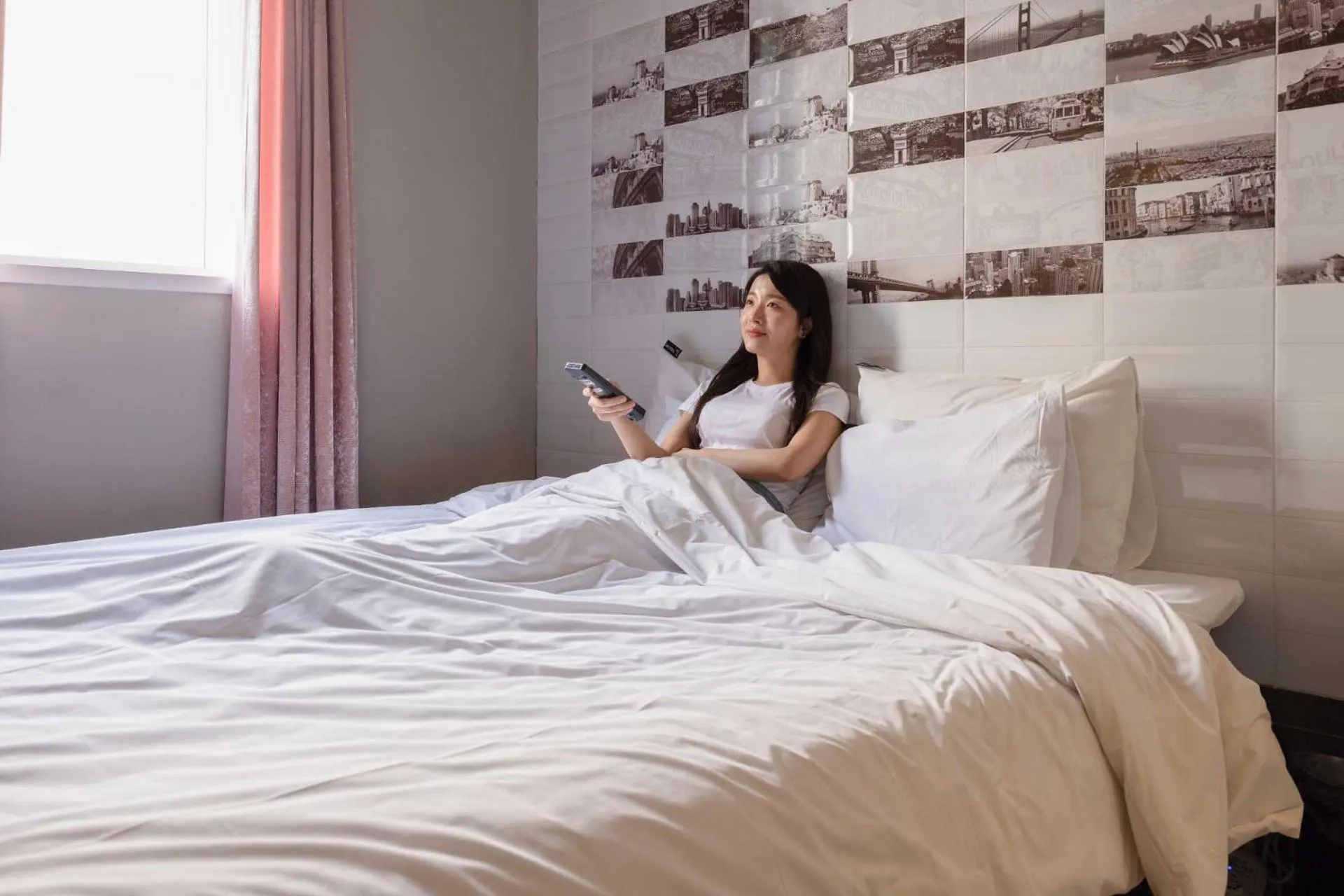 Bedroom, Bed in Hotel Moon Cheonan ShinBuldang