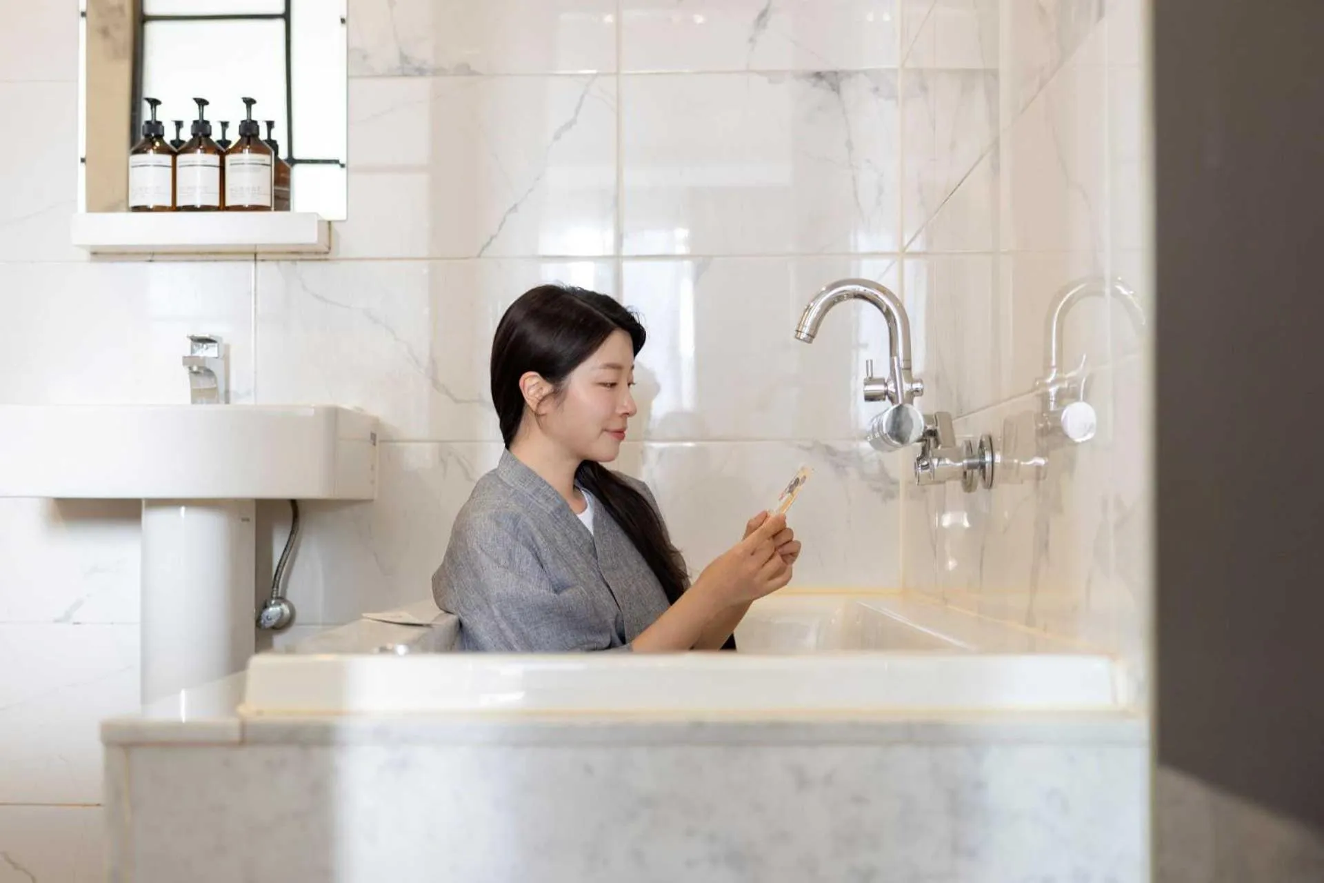 Bath in Hotel Moon Cheonan ShinBuldang