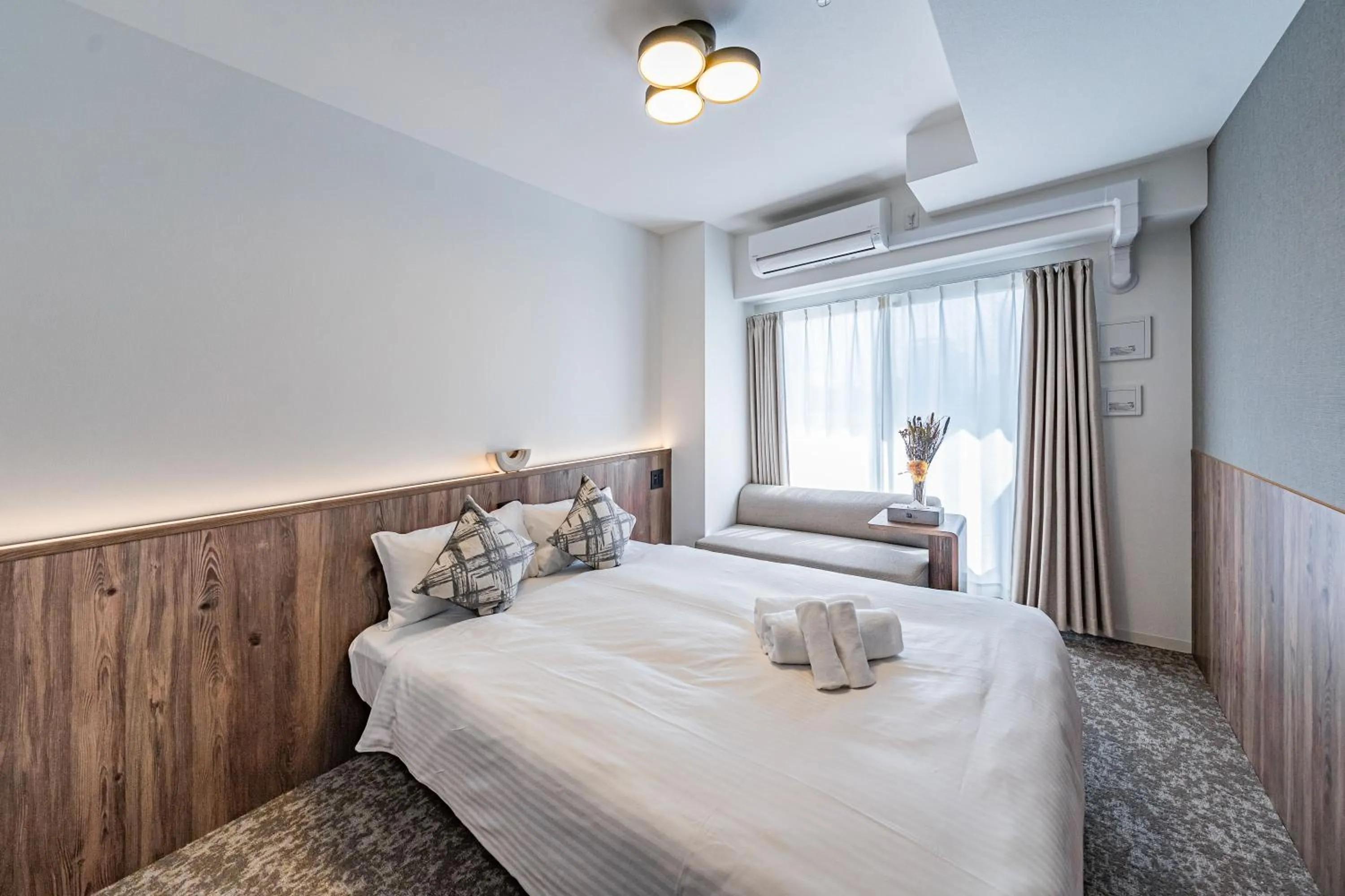 Bed in Apartment Hotel 11 Osaka Dome