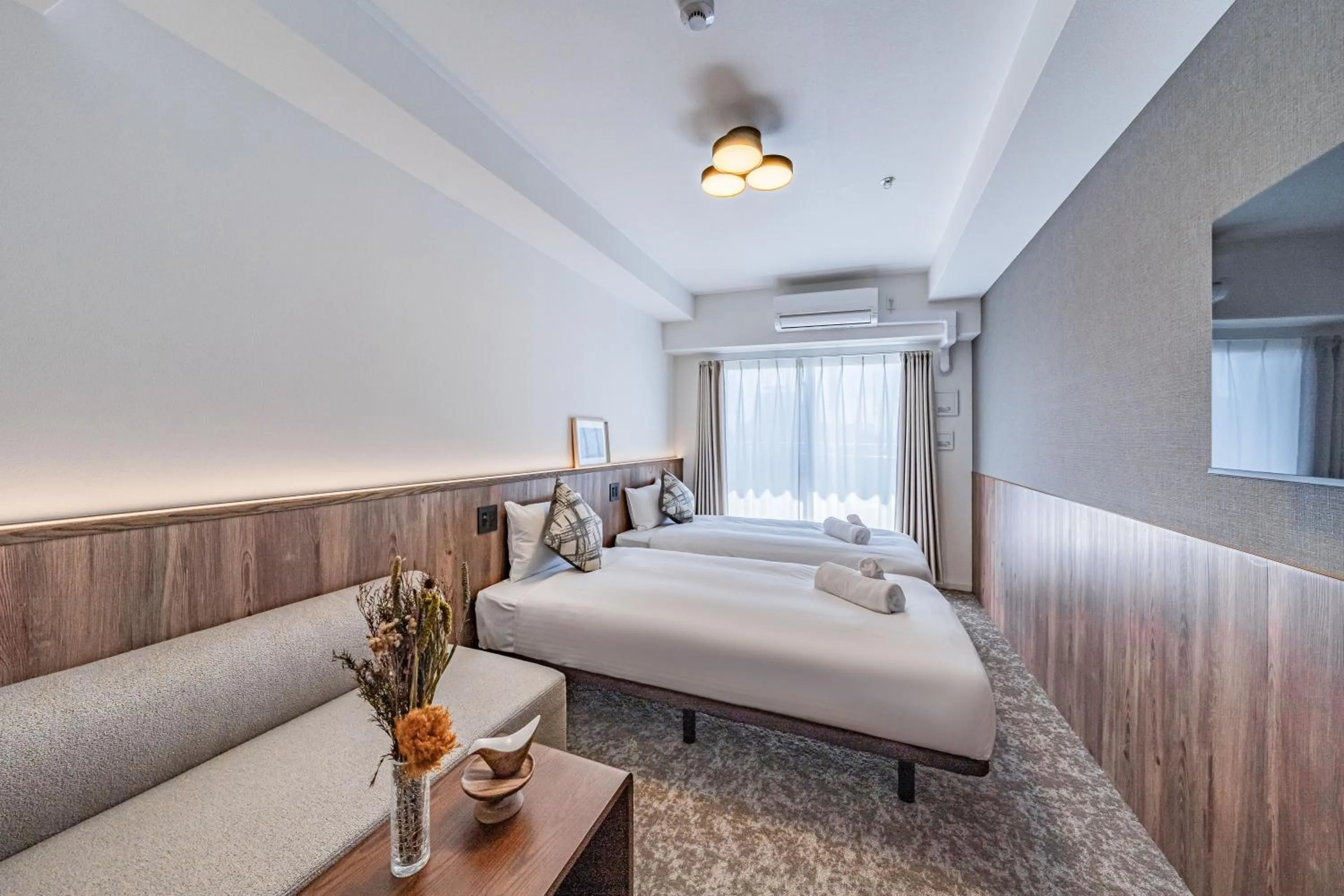 Bed in Apartment Hotel 11 Osaka Dome