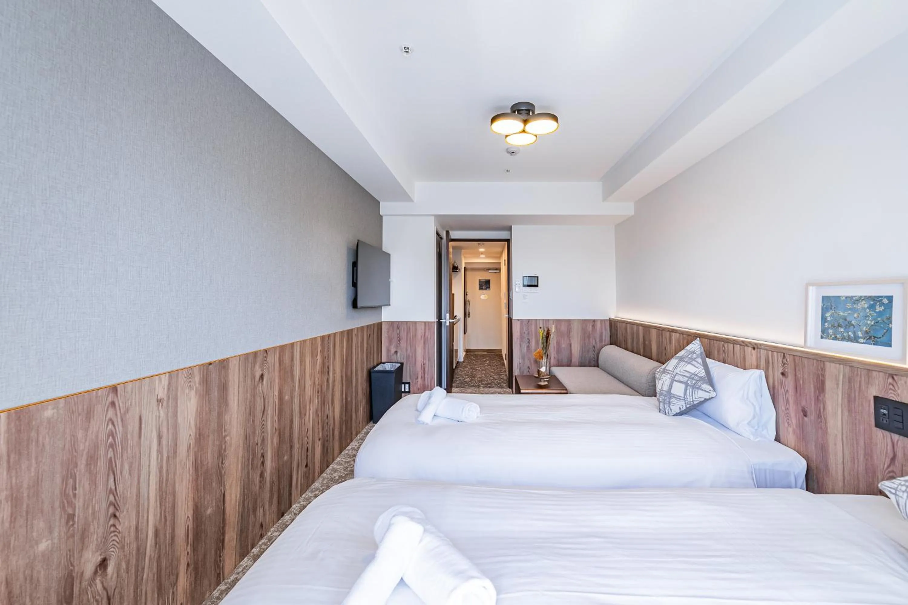 Bed in Apartment Hotel 11 Osaka Dome